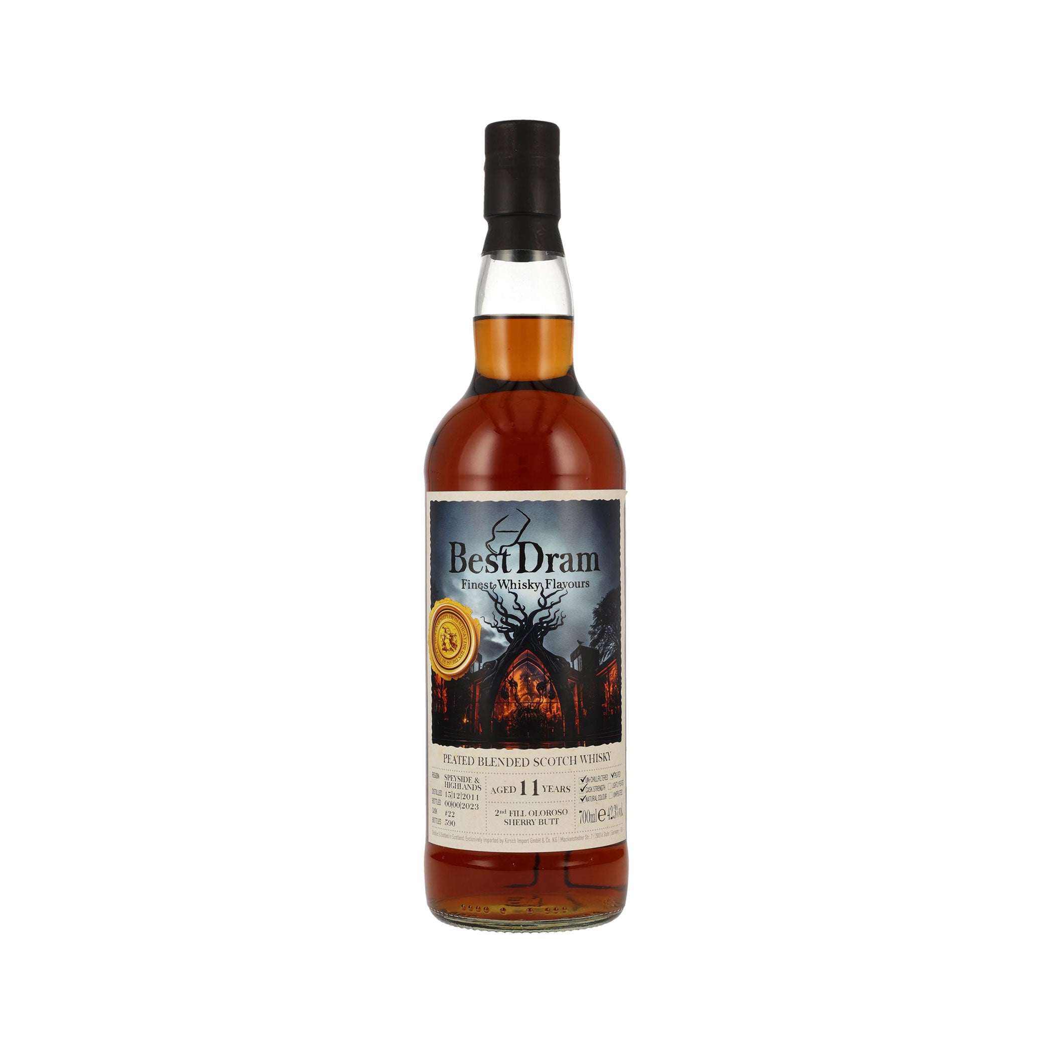 Peated Blended Scotch Whisky 2011/2023 - 11 Years Old - Best Dram - Speyside & Highlands