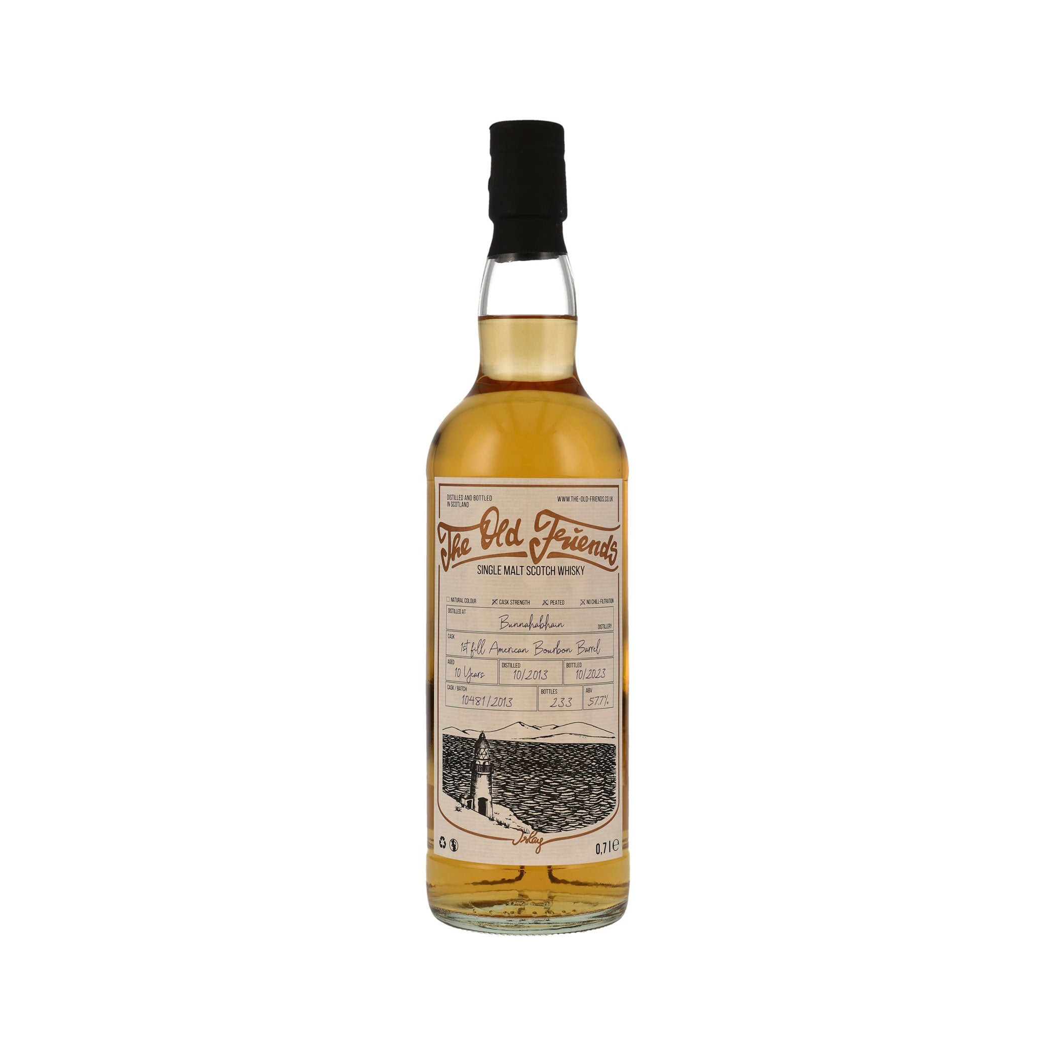 Bunnahabhain Staoisha 2013/2023 - 10 Years Old - Bourbon Barrel #10481/2013 - The Old Friends