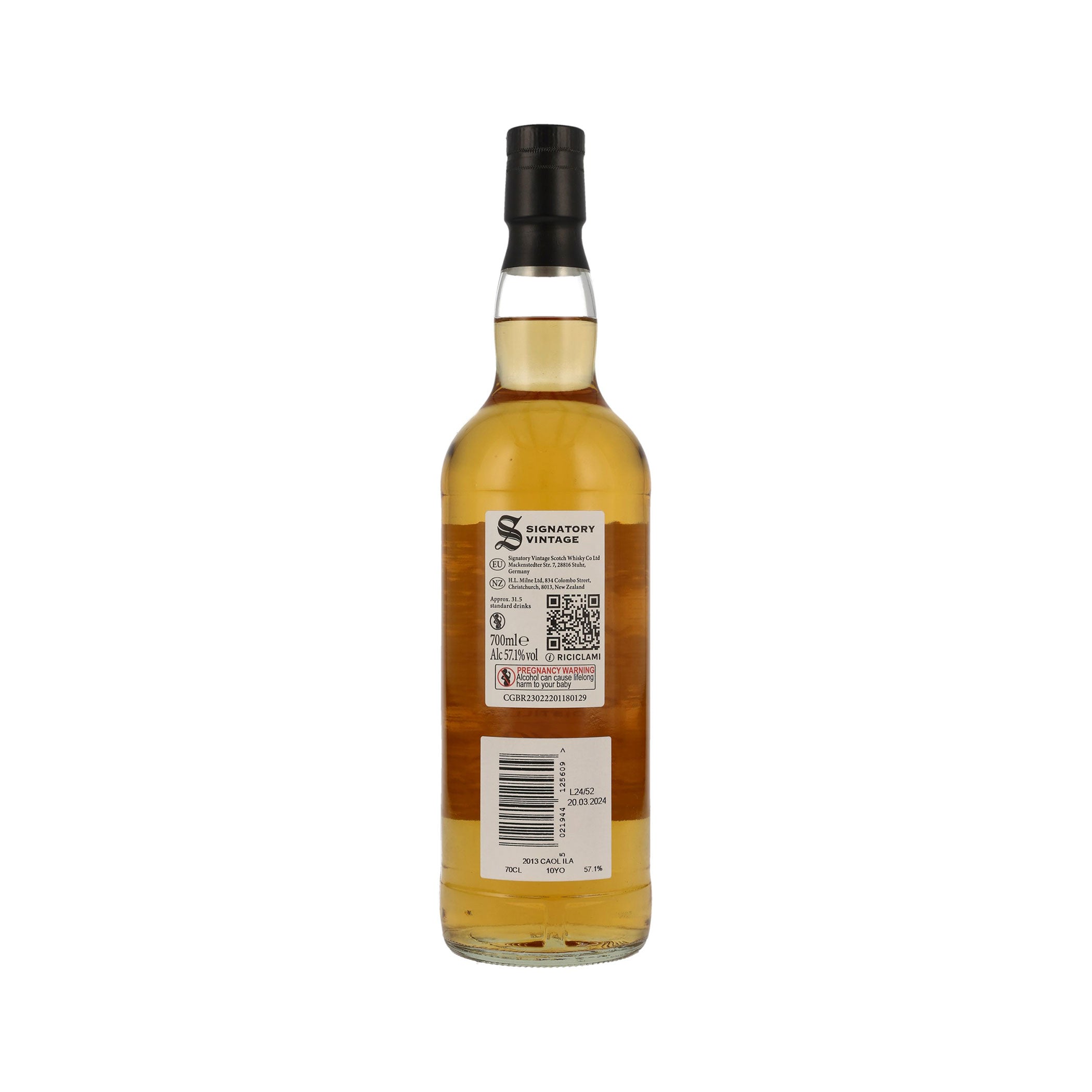 Caol Ila 2013 - 10 Years Old - Signatory Vintage Islay Single Malt Scotch Whisky - 100 Proof Edition #11rn