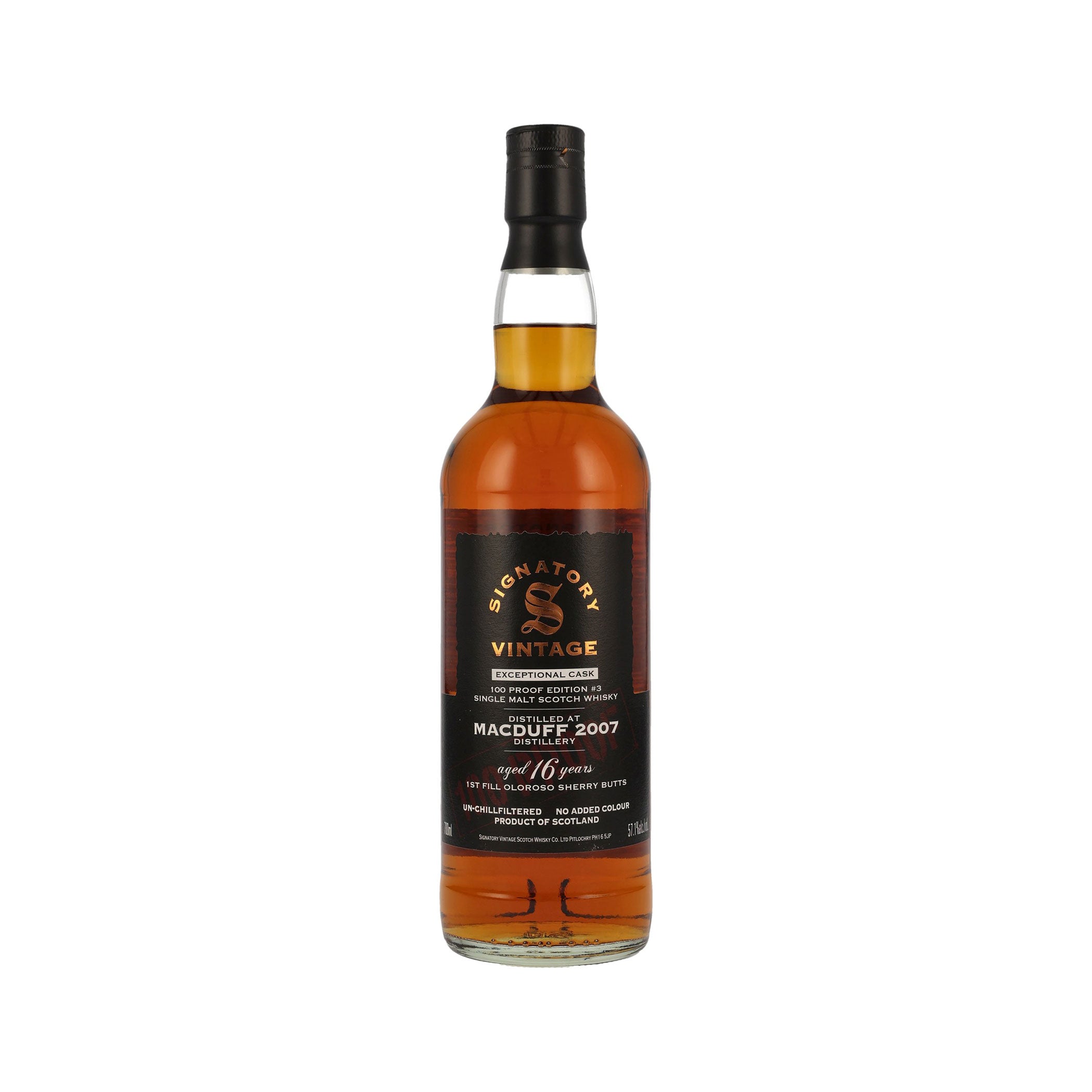 Macduff 2007 - 16 Years Old - Signatory Vintage Highland Single Malt Scotch Whisky - Cask Edition #3