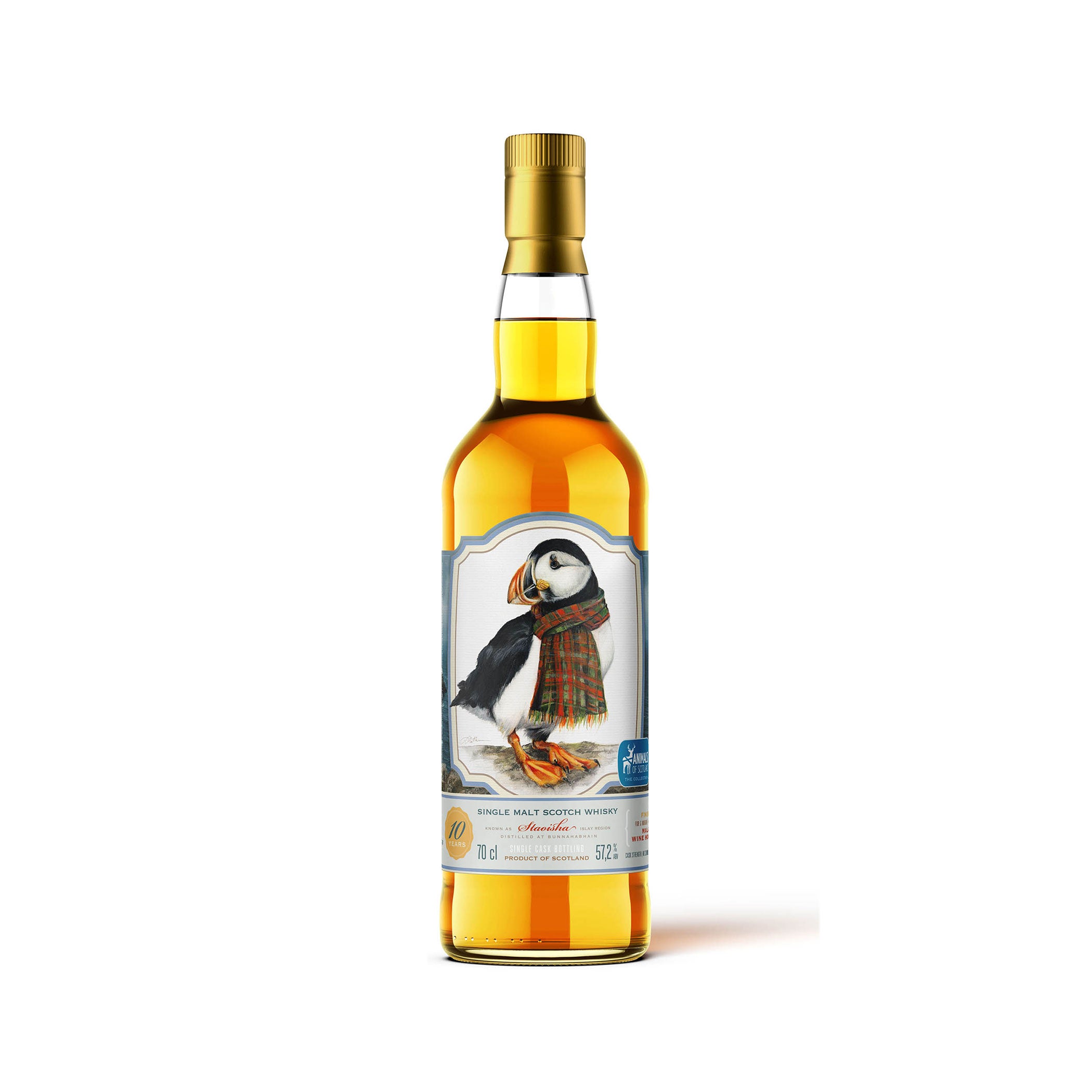Staoisha 10 Years - Malaga Cask Finish - Animals of Scotland - The Caskhound - only 224 bottles