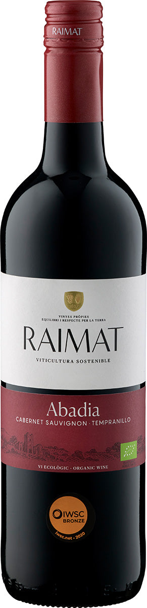 2020 Raïmat Abadia Cabernet Sauvignon -Tempranillo DO - Organic Raïmat Costers del Segre/Spain 0.75 l