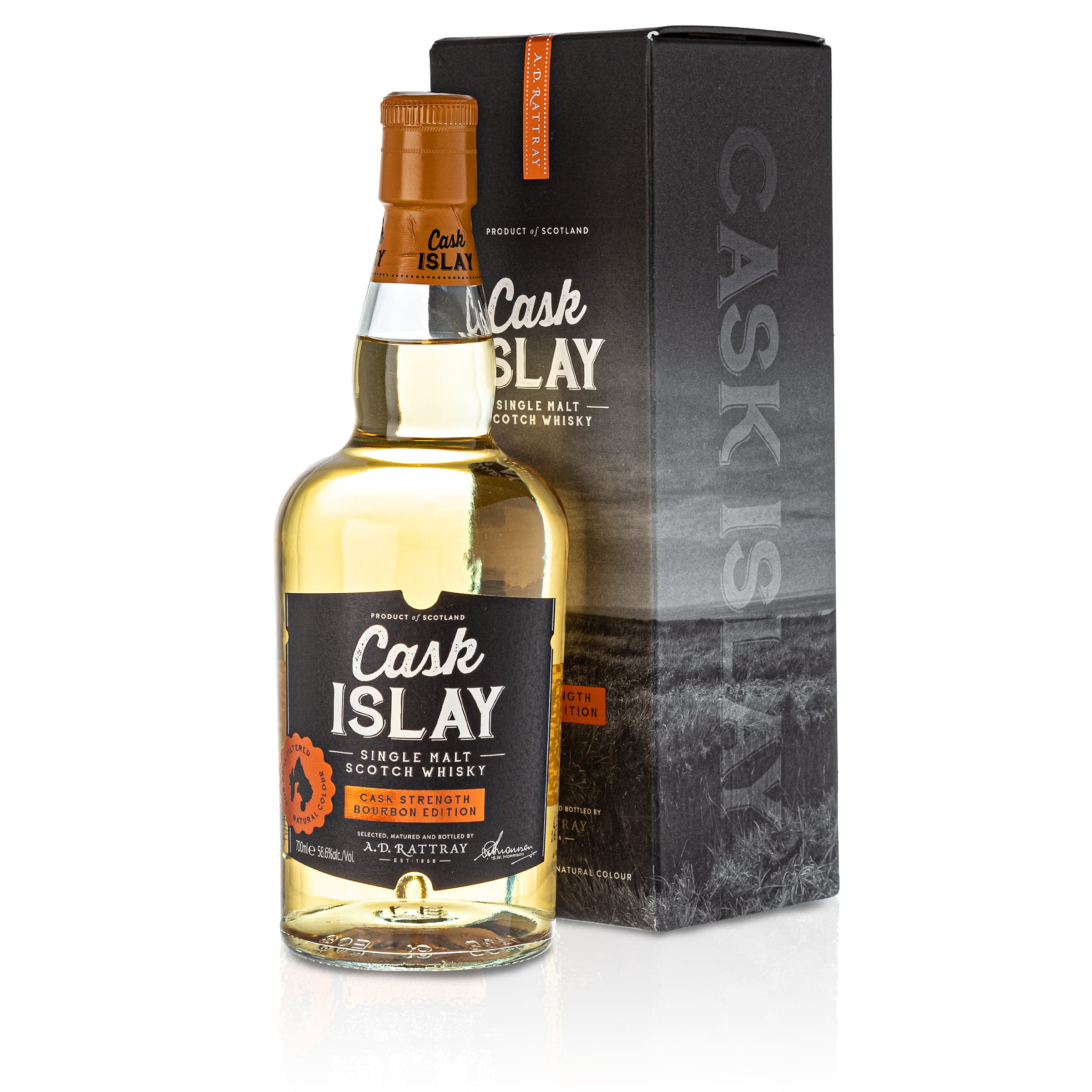 Cask Islay, Cask Strength Bourbon Ed., A.D.Rattray, 58.6%