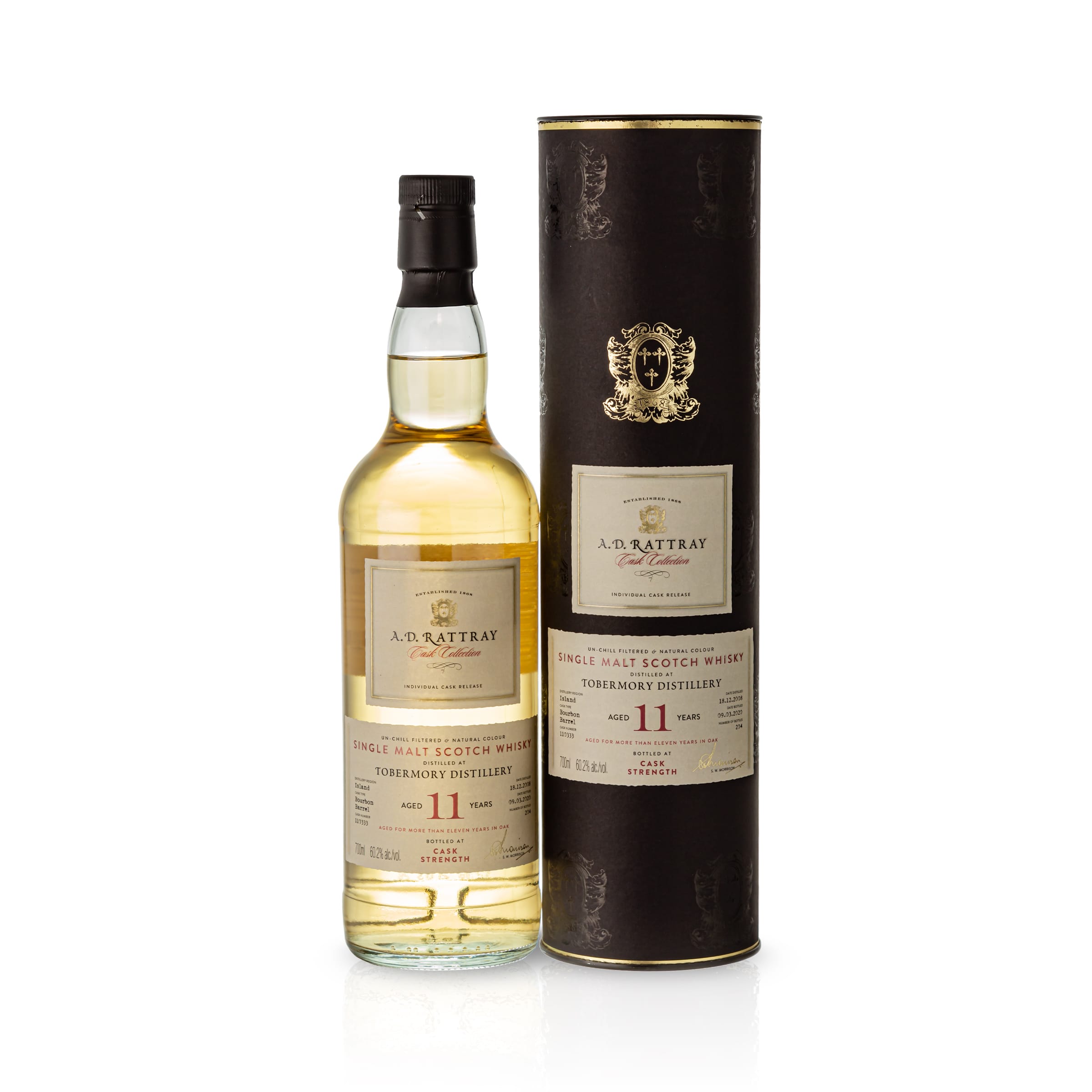 Tobermory, A.D. Rattray, 2008, 11 Years Old, 60.2% Cask #110333