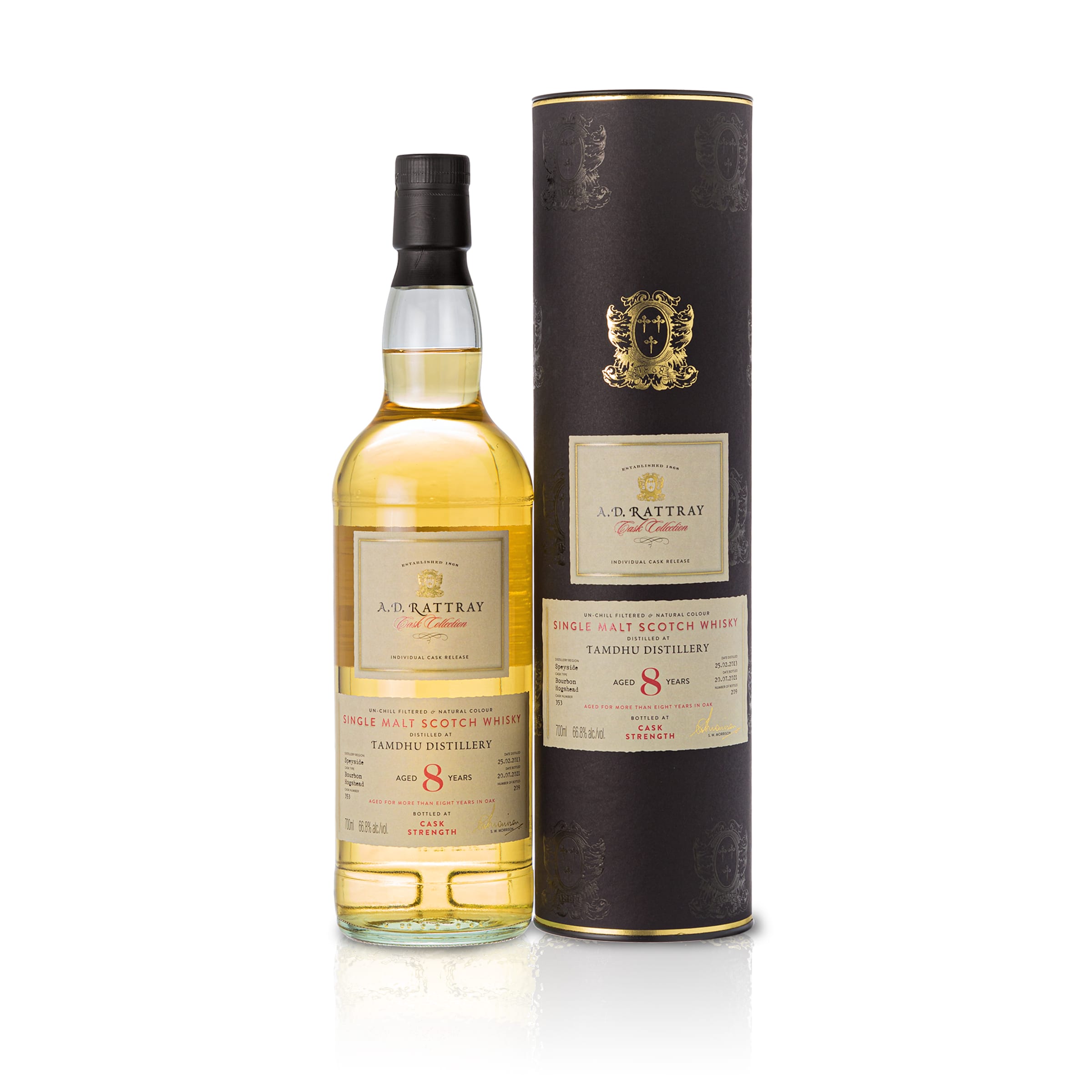 Tamdhu, 8 Jahre , Bourbon Hogshead, A.D. Rattray