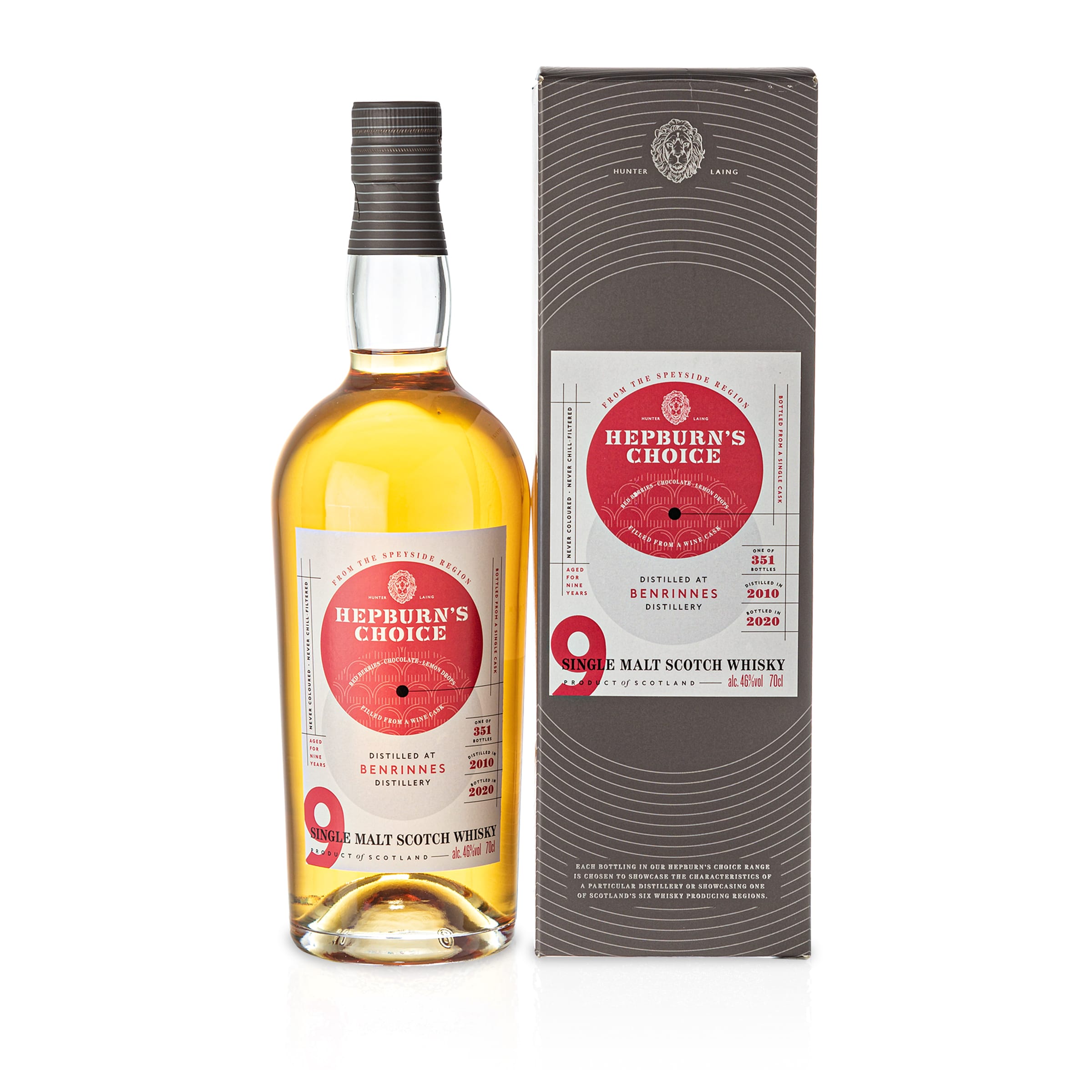 Benrinnes, Hepburn's Choice, wine fin., 2010, 9 Jahre, 46 %