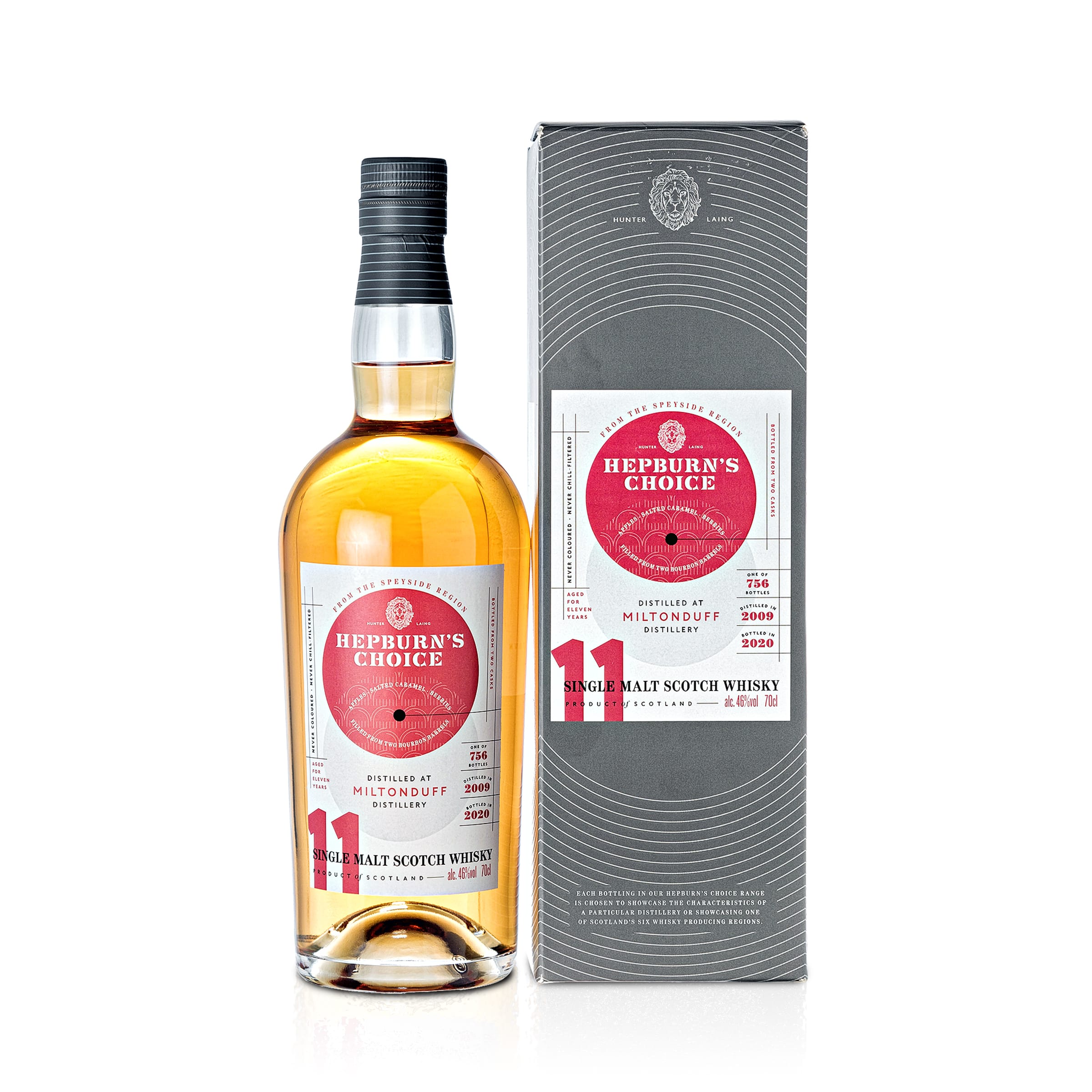 Miltonduff, Hepburn's Choice, 2009-2020, 11 Years Old, 46%