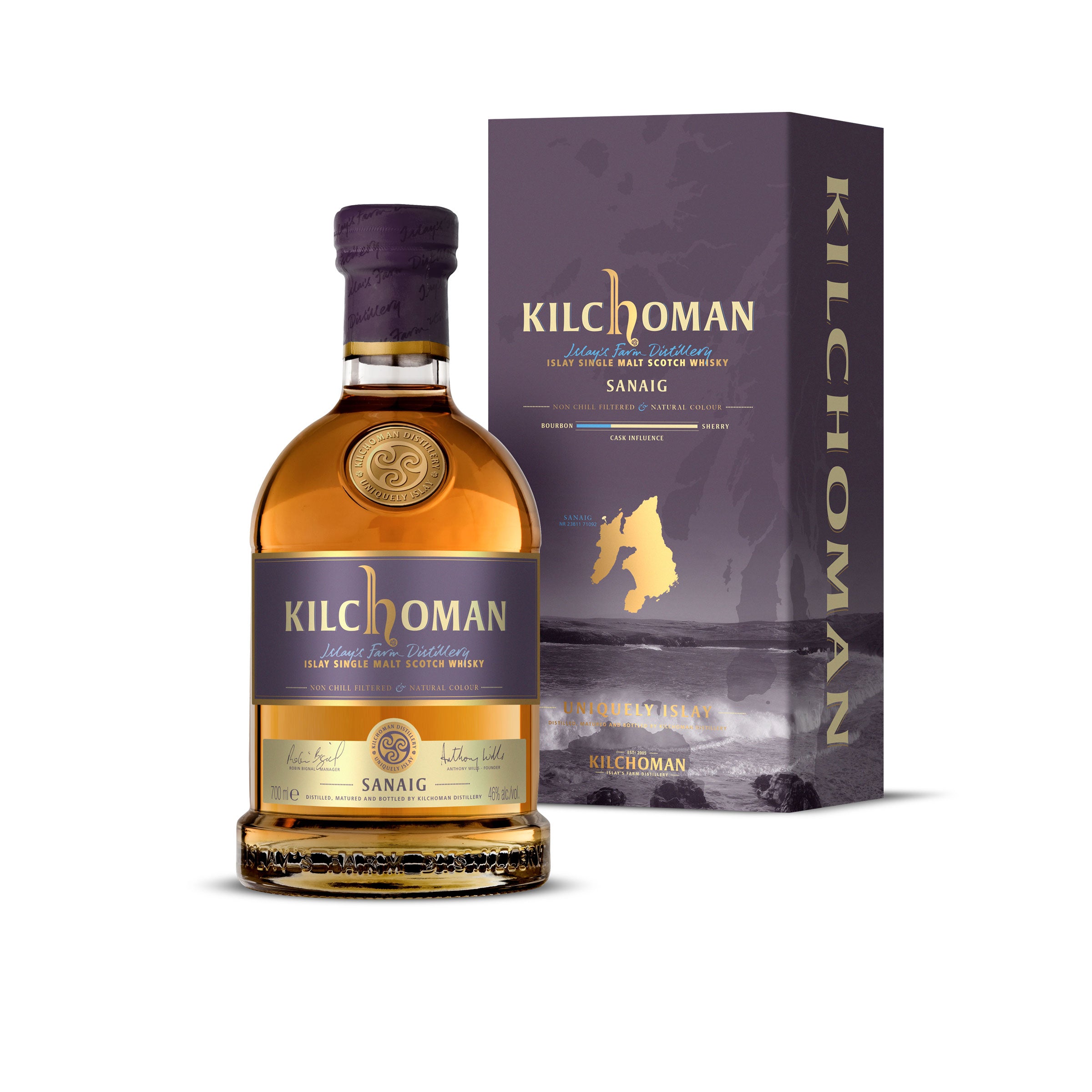 Kilchoman Sanaig 46% Islay Single Malt Scotch Whisky