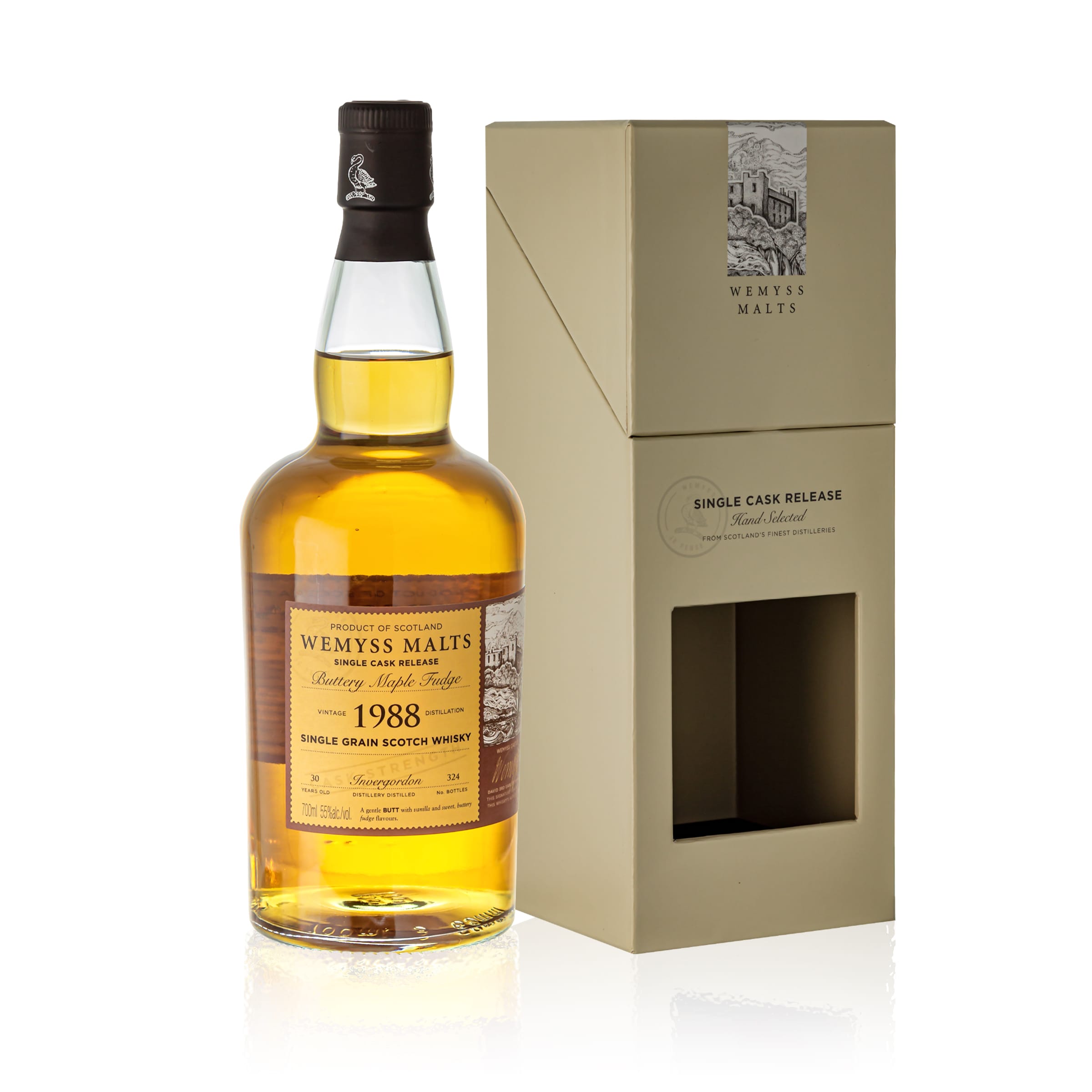 Wemyss, Invergordon "Buttery Maple Fudge", 1988, 30 Year Old, 55.0%