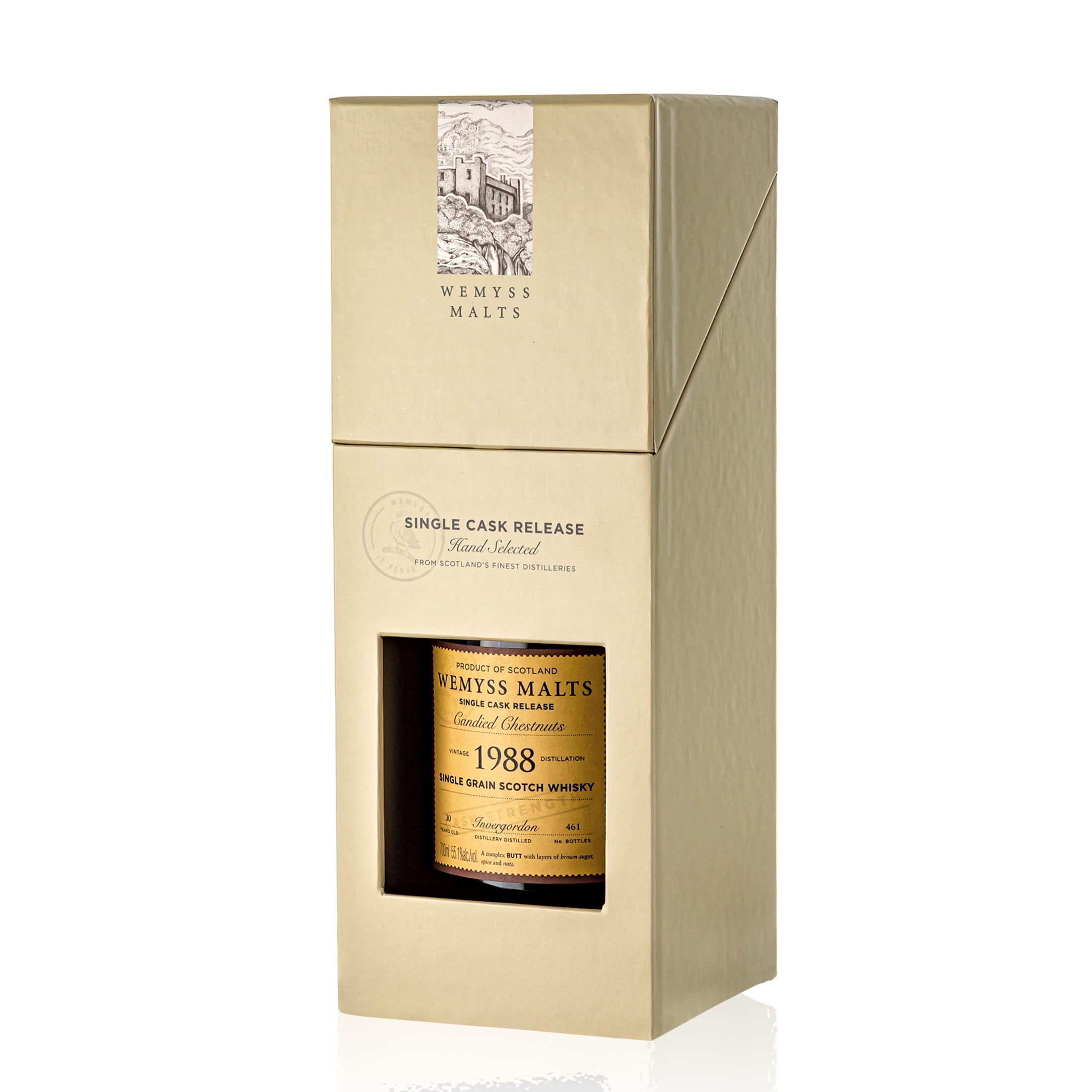 Invergordon 30 Year Old 1988/2020 Sherry Butt Wemyss Candied Chestnuts