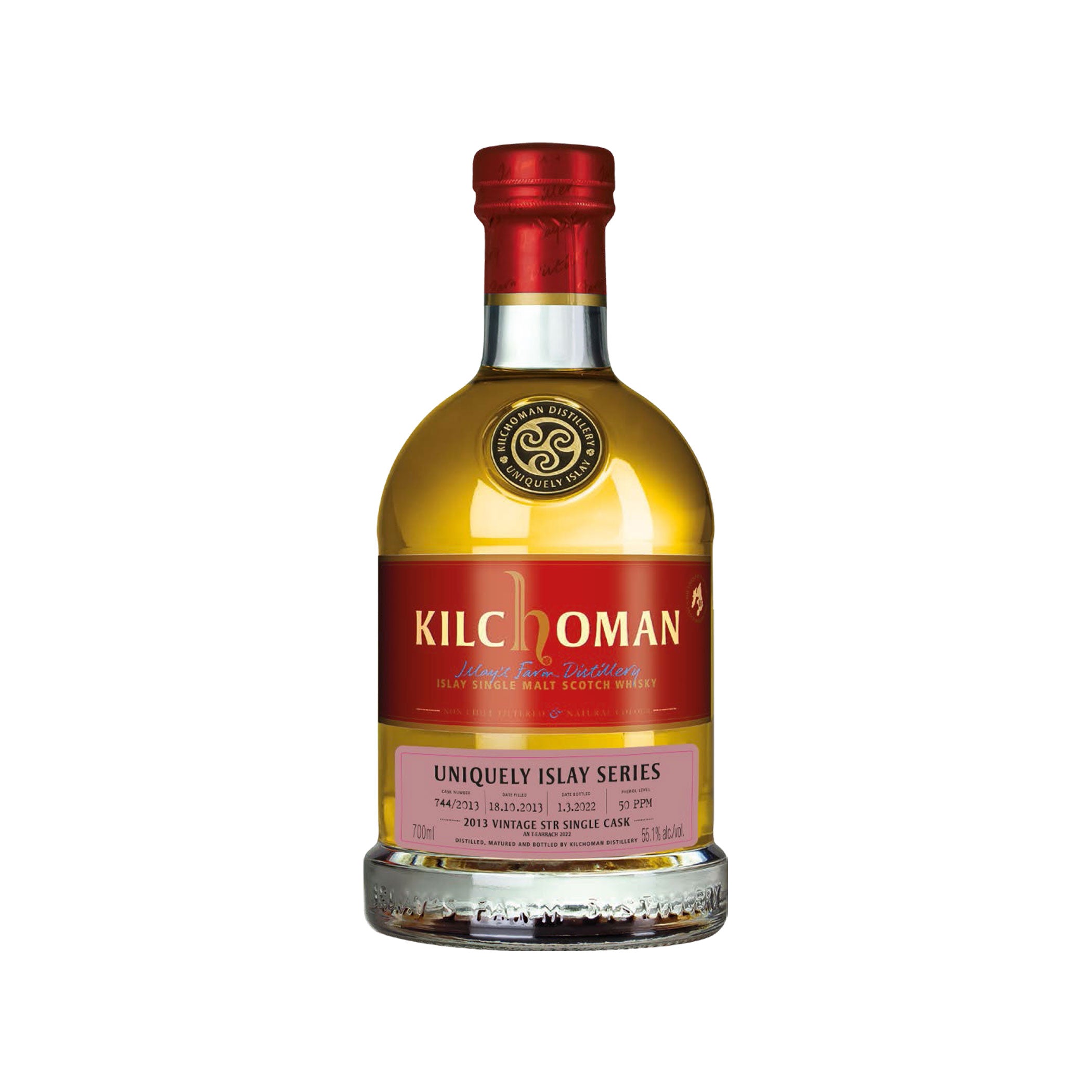 Kilchoman Vintage 2013, AT22 Uniquely Islay Series - #9/10 - Cask 744/2013STR Single Cask