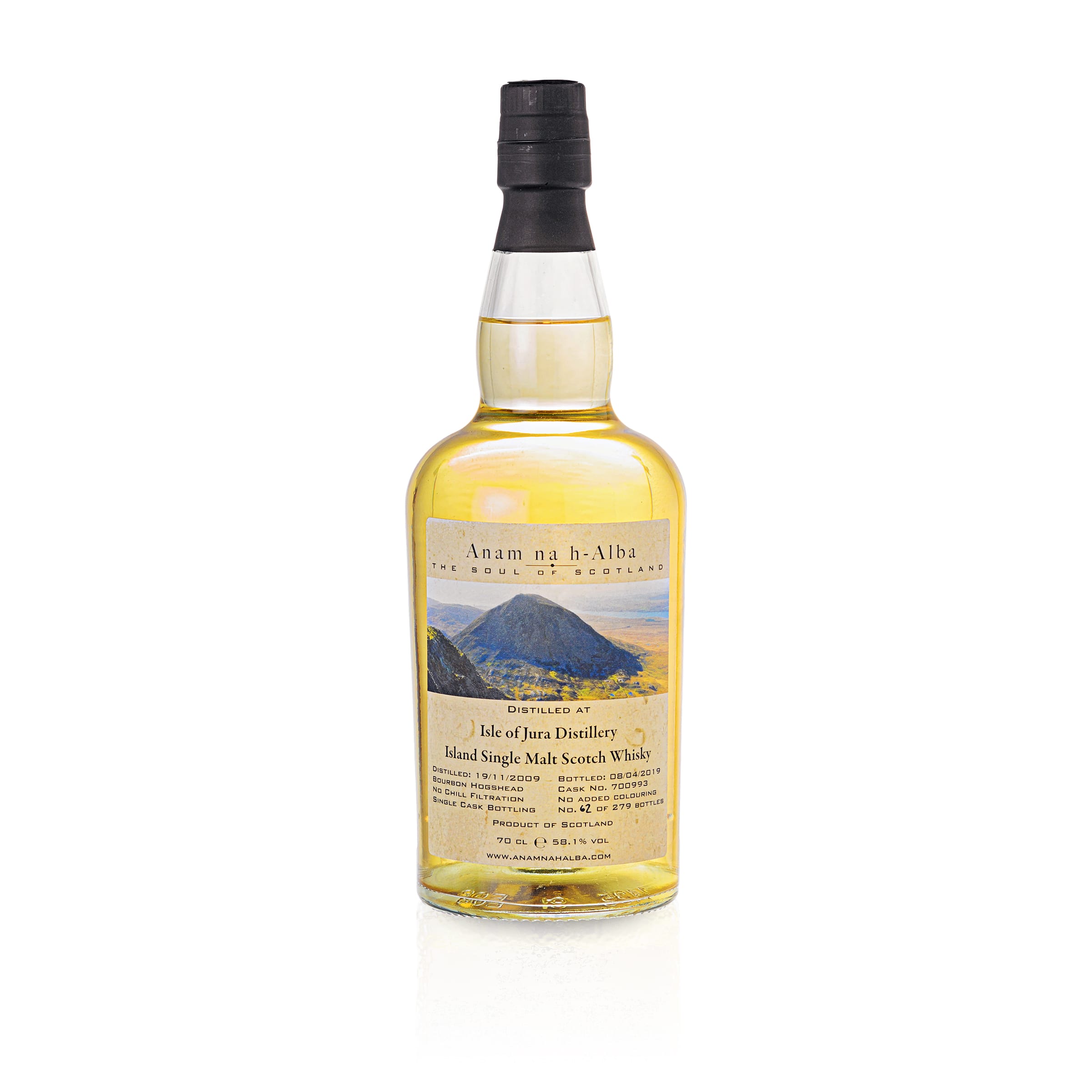 Isle of Jura 2009 - 9 Years Old - Bourbon Hogshead - Anam na h-Alba - Island Single Malt Scotch Whisky