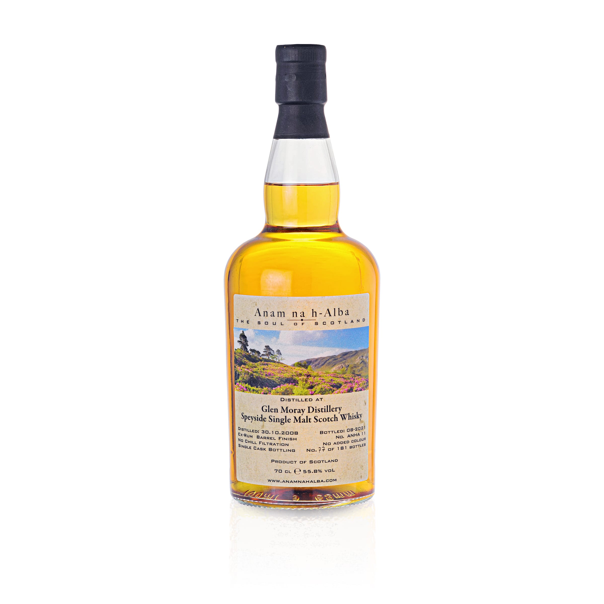 Glen Moray 2008 - 12 Years Old - Rum Cask - Anam na h-Alba