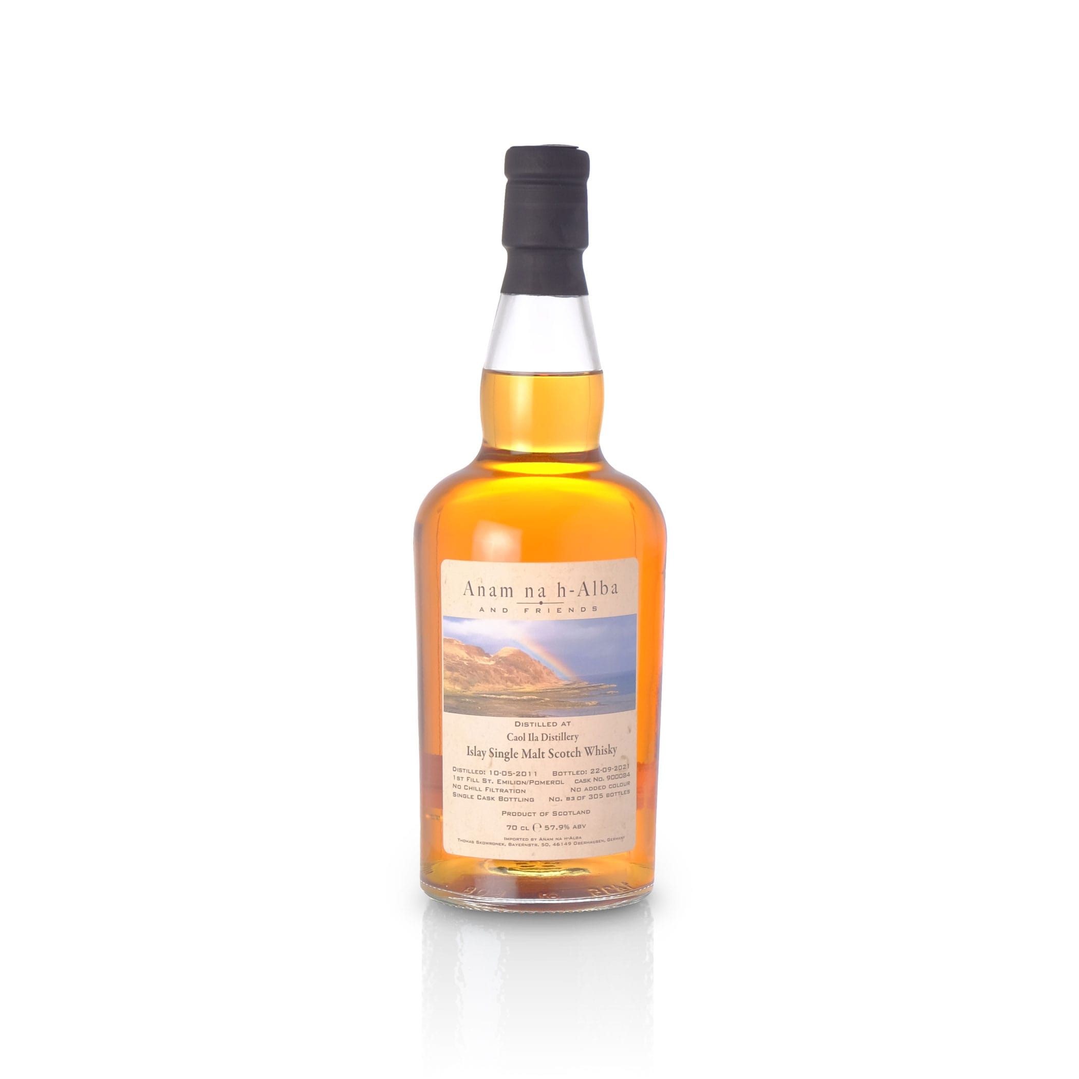 Caol Ila 2011 - 10 Jahre - St Emilion/Pomerol - Anam na h-Alba, Cask 900084, Islay Single Malt Whisky