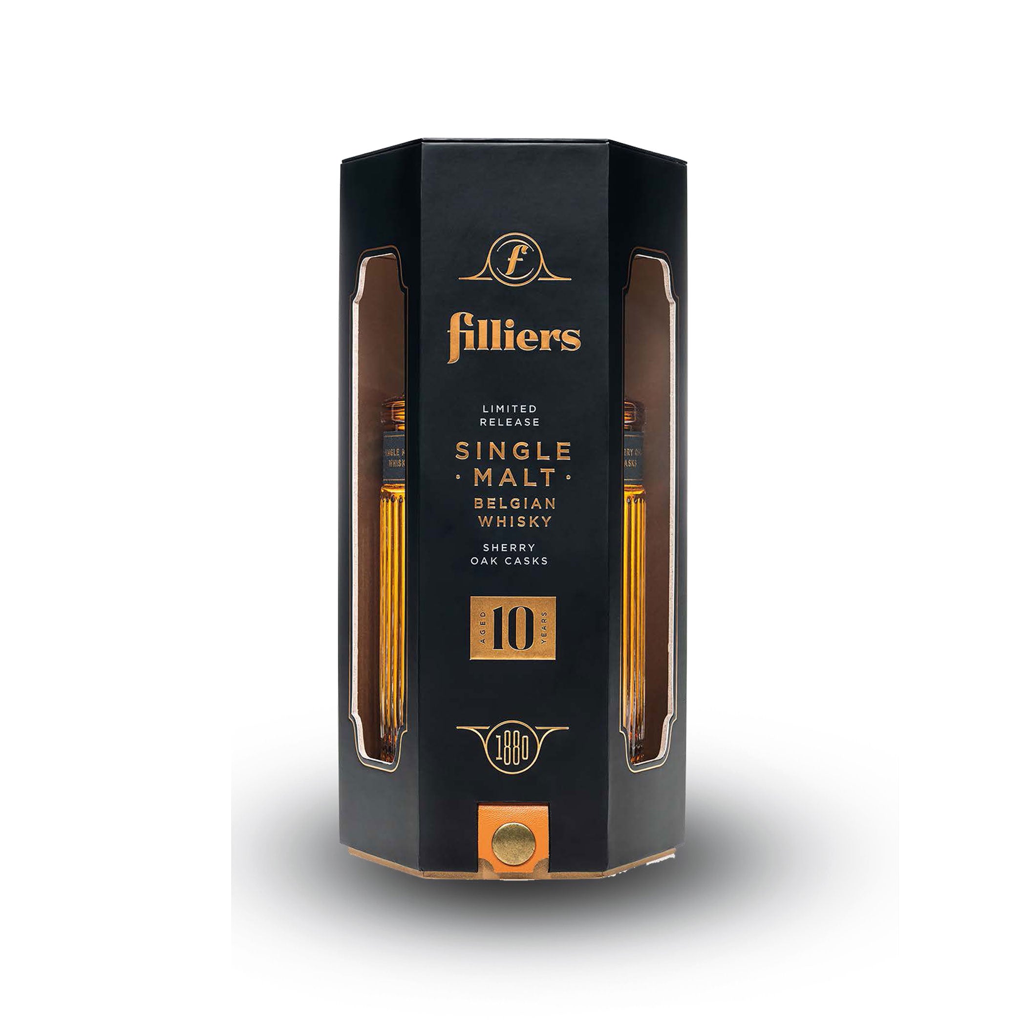 Filliers 10 Year Old Single Malt Whisky Sherry Cask 43% from Belgium