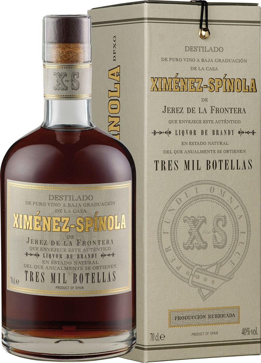 Brandy 3.000 botellas Ximénez-Spinola Jerez-Xérèz-Sherry/Spanien 0,7l