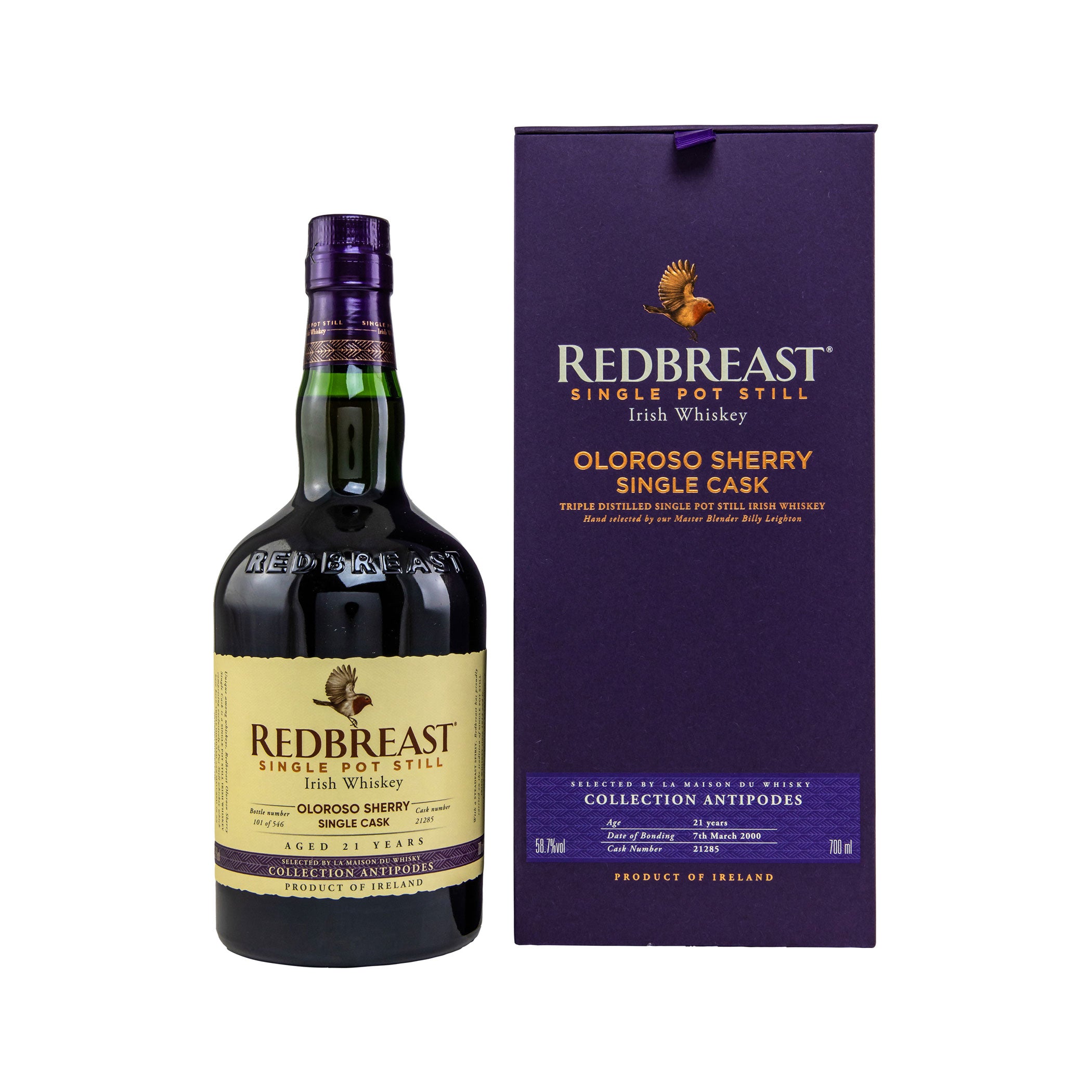 Redbreast 21 Jahre 07/2000 - First Fill Sherry Butt #21285