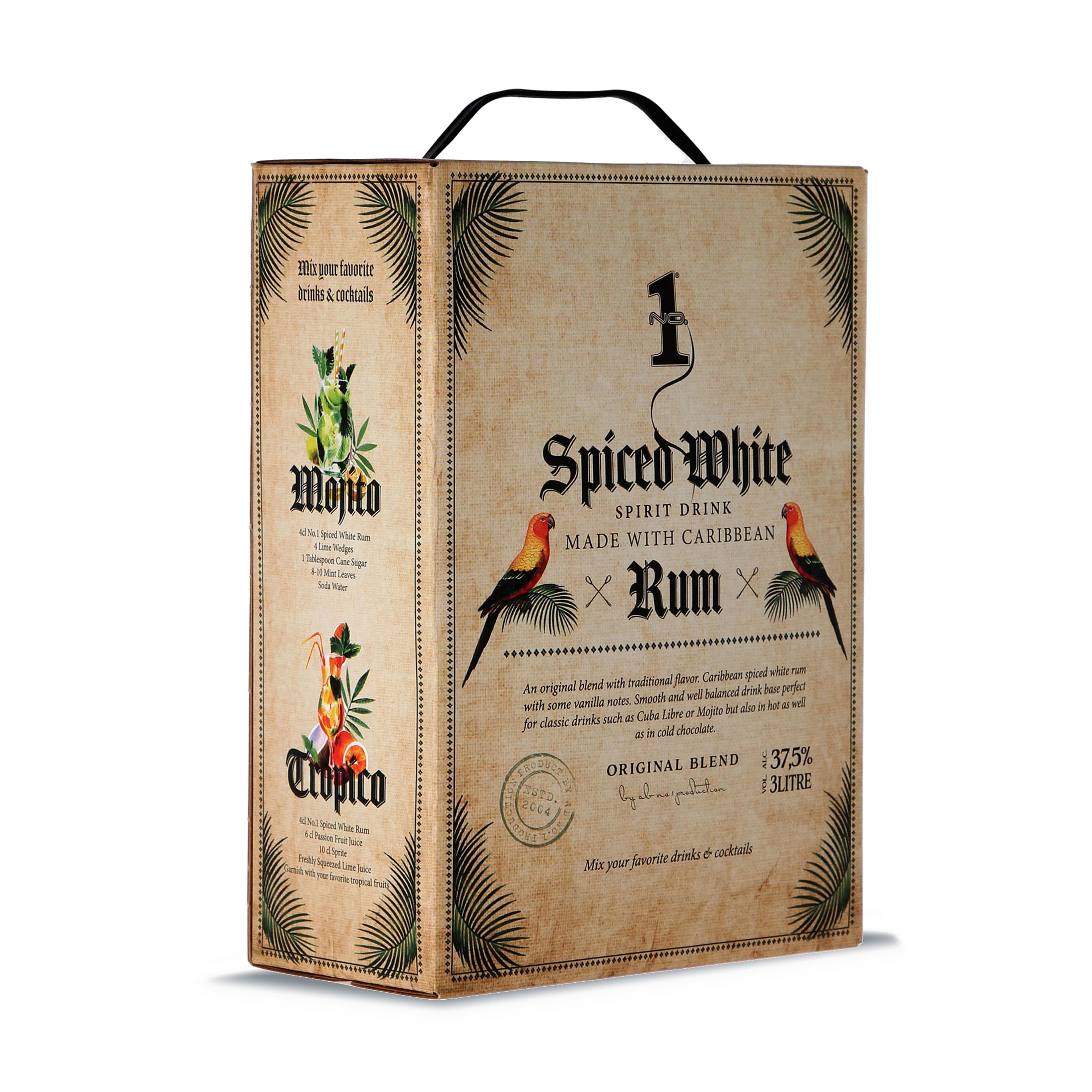 Old Caribbean Spiced White - flavored Caribbean rum - No.1 - Bag-in-Box 3 L