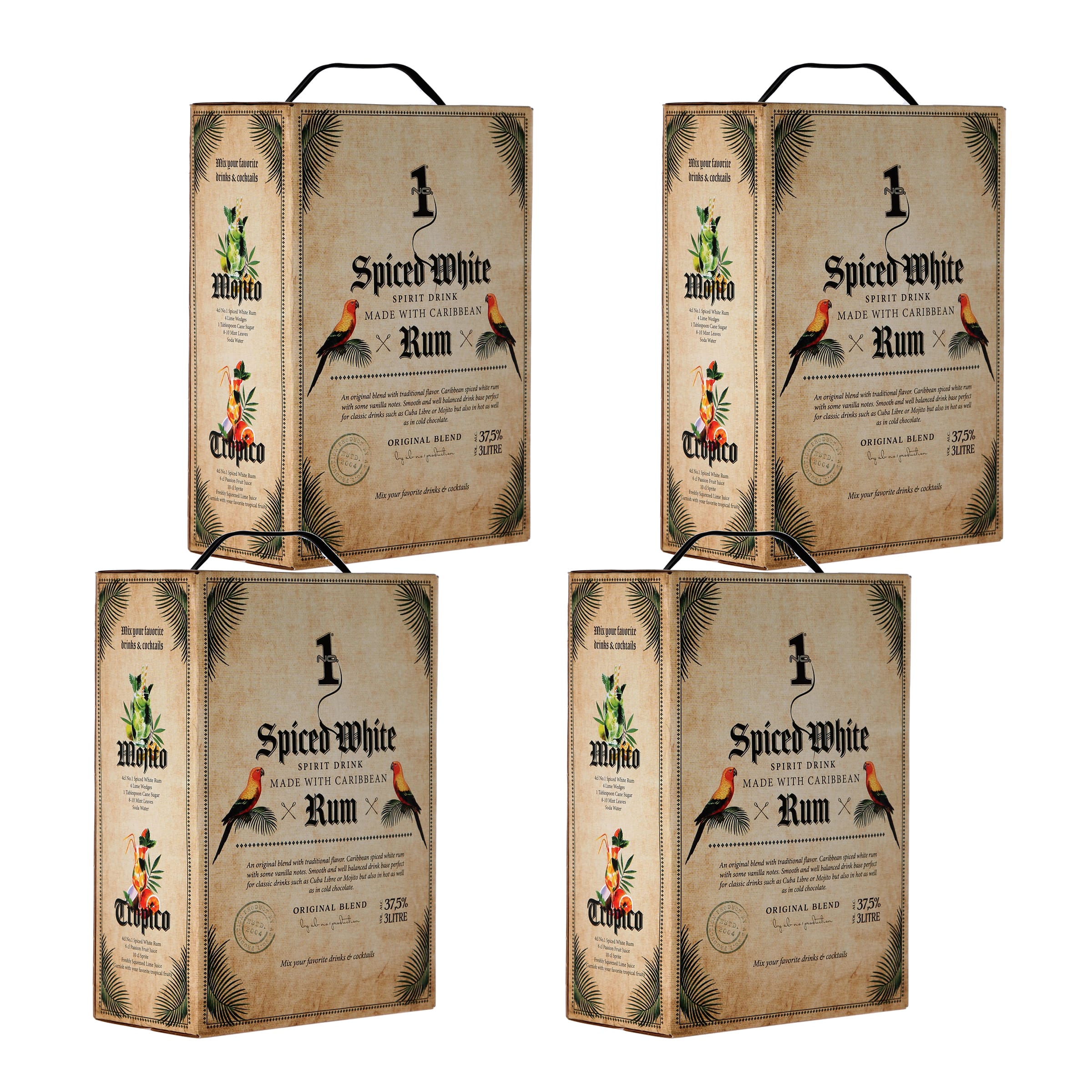 Old Caribbean Spiced White - flavored Caribbean rum - No.1 - Bag-in-Box 3 L