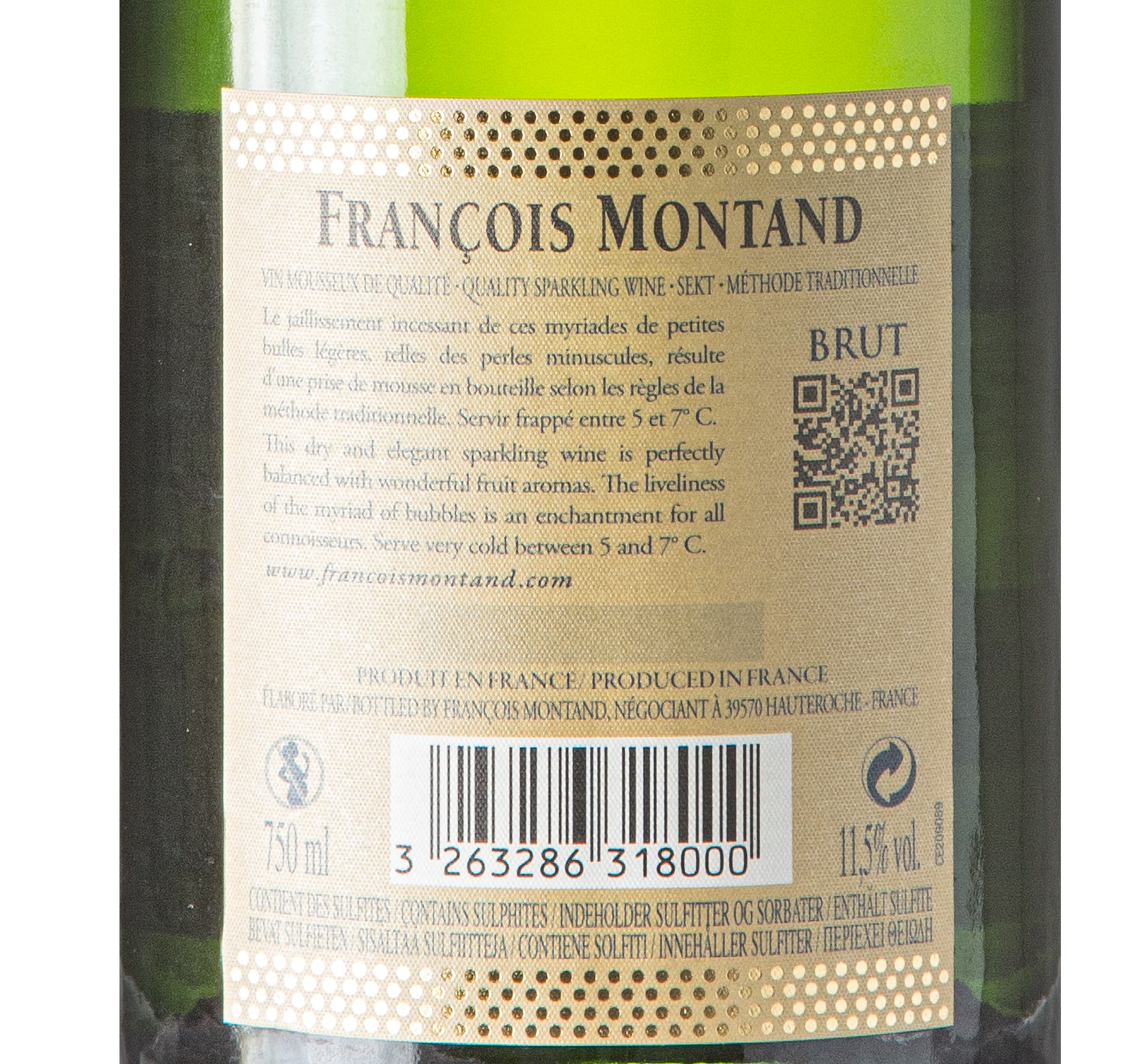 Blanc BRUT – François Montand - Traditional Method