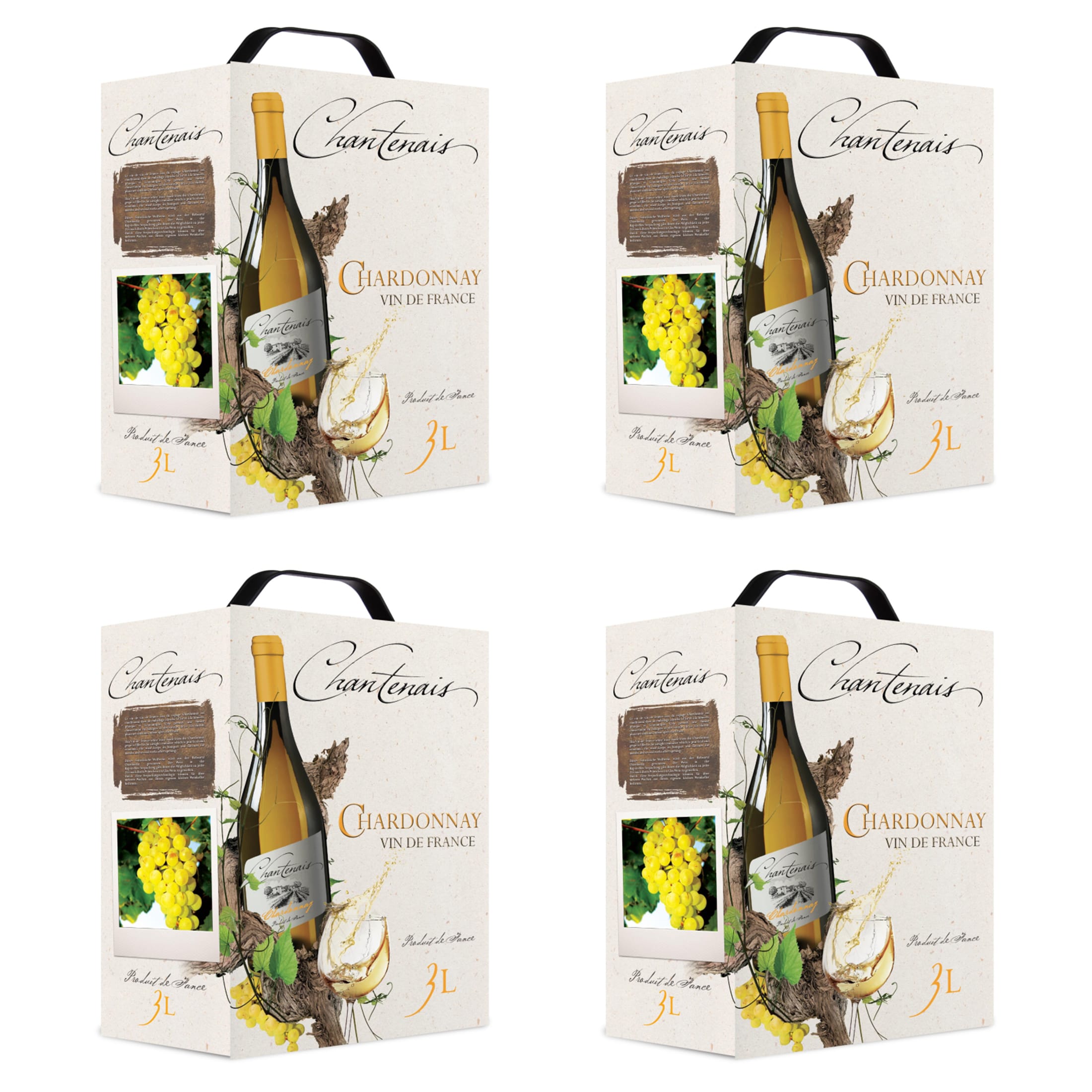 Chantenais Chardonnay Weißwein trocken Vin de France Bag-in-Box 3 l