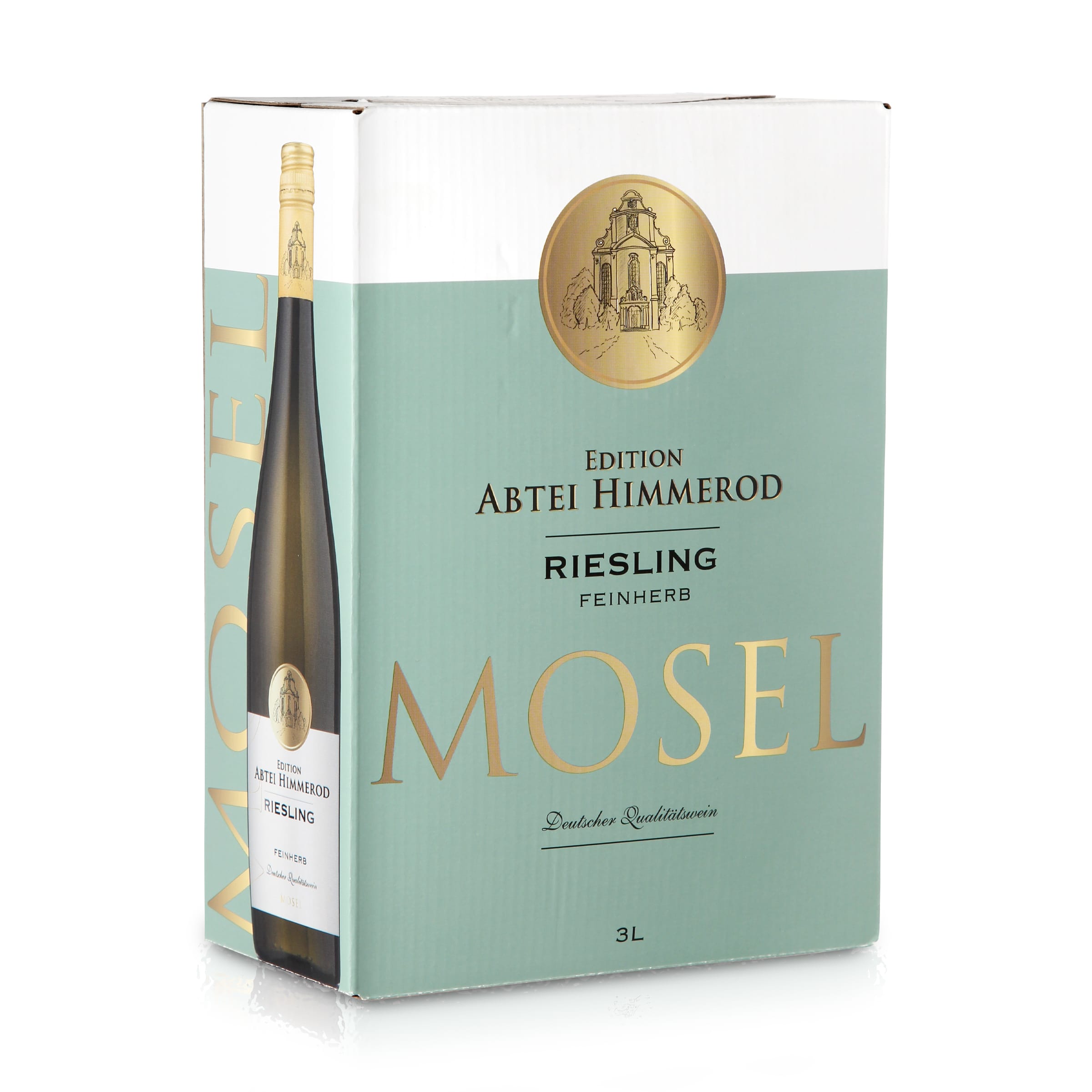 Mosel Riesling Off-Dry Quality Wine - White Wine in Bag-in-Box - Abbey Himmerod Edition 3 L.