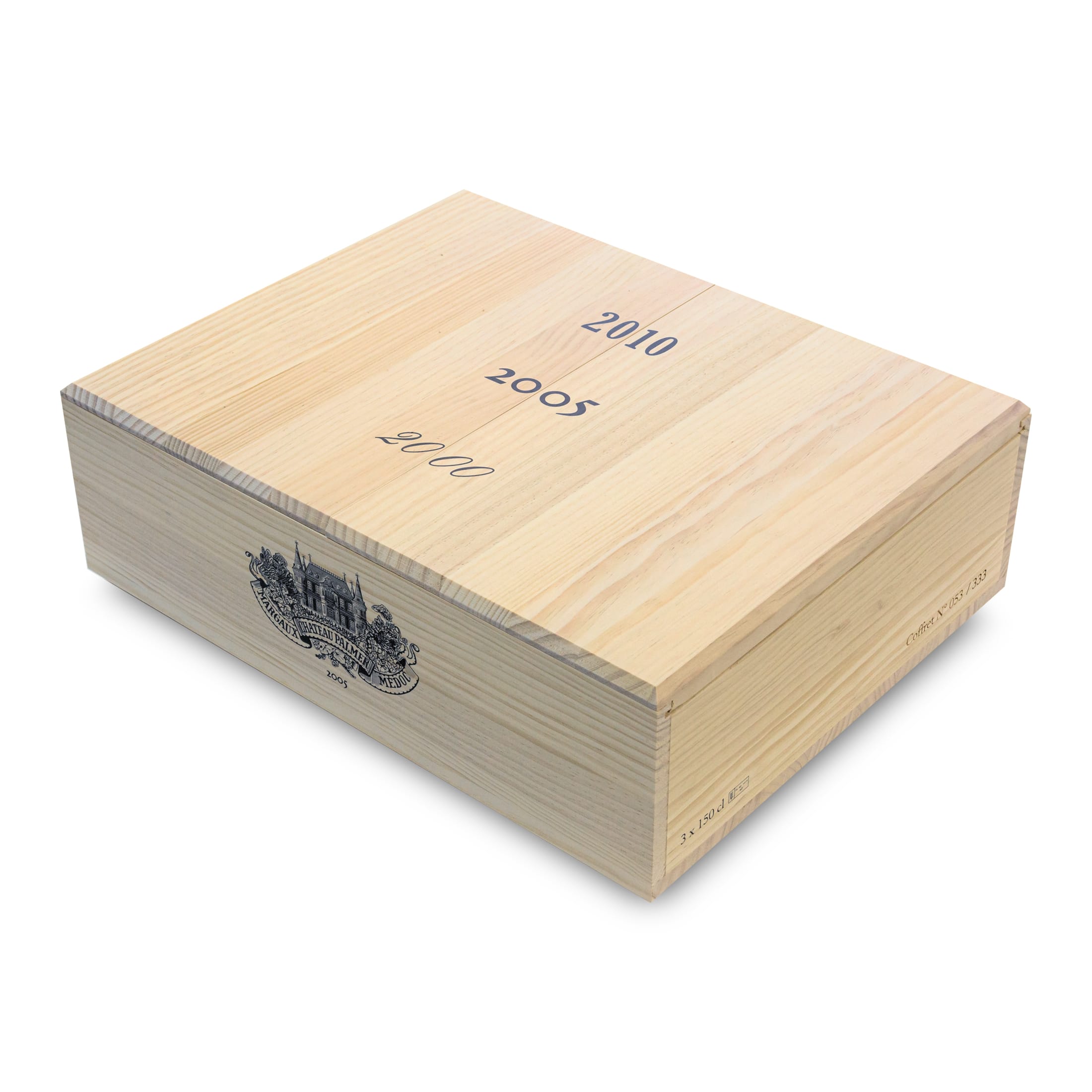 Figeac 2010, Palmer 2005, Leoville Las Cases 2000 Magnum Collector's Box - 3 bottles of dry red wine (1.5 L) in a limited edition wooden box