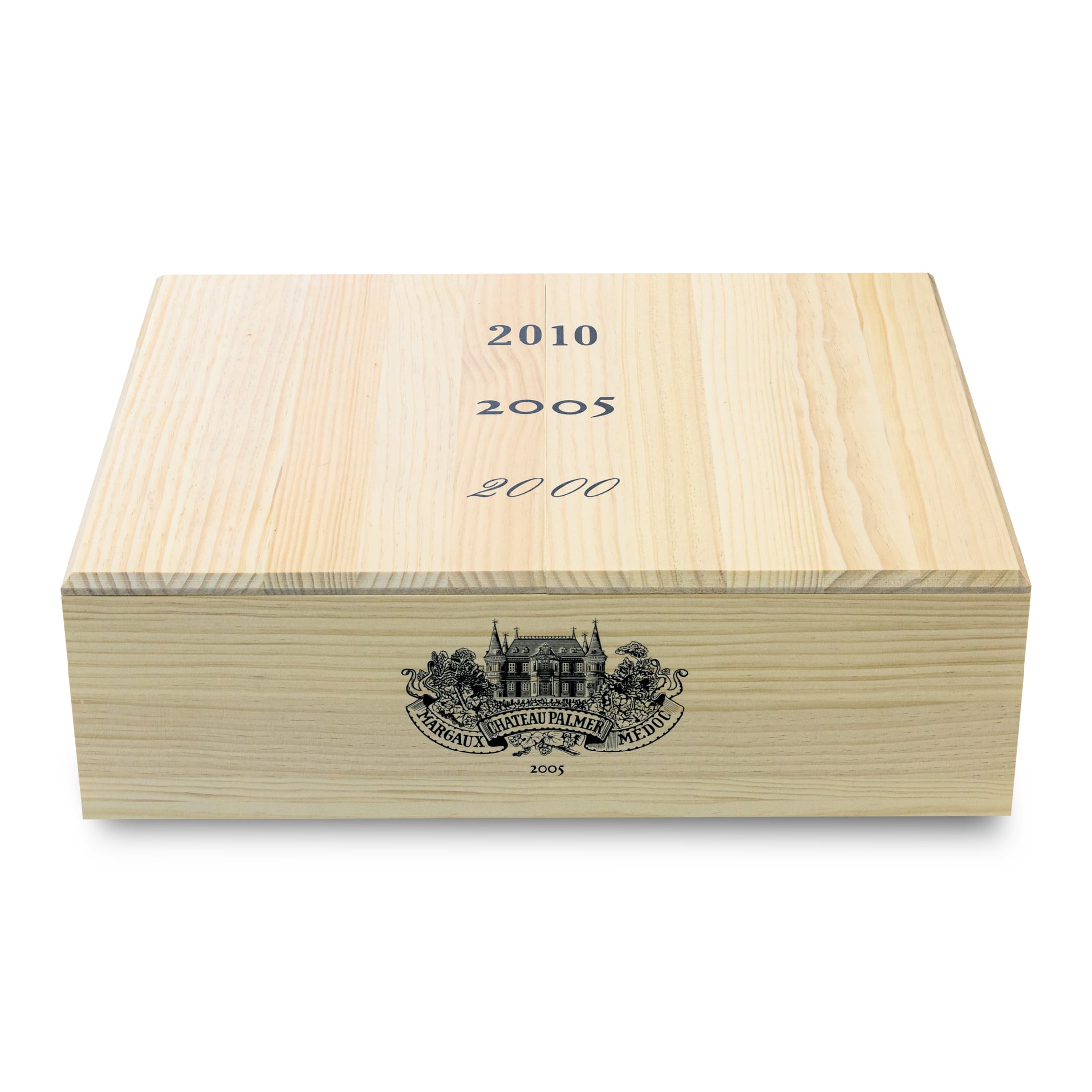 Figeac 2010, Palmer 2005, Leoville Las Cases 2000 Magnum Collector's Box - 3 bottles of dry red wine (1.5 L) in a limited edition wooden box
