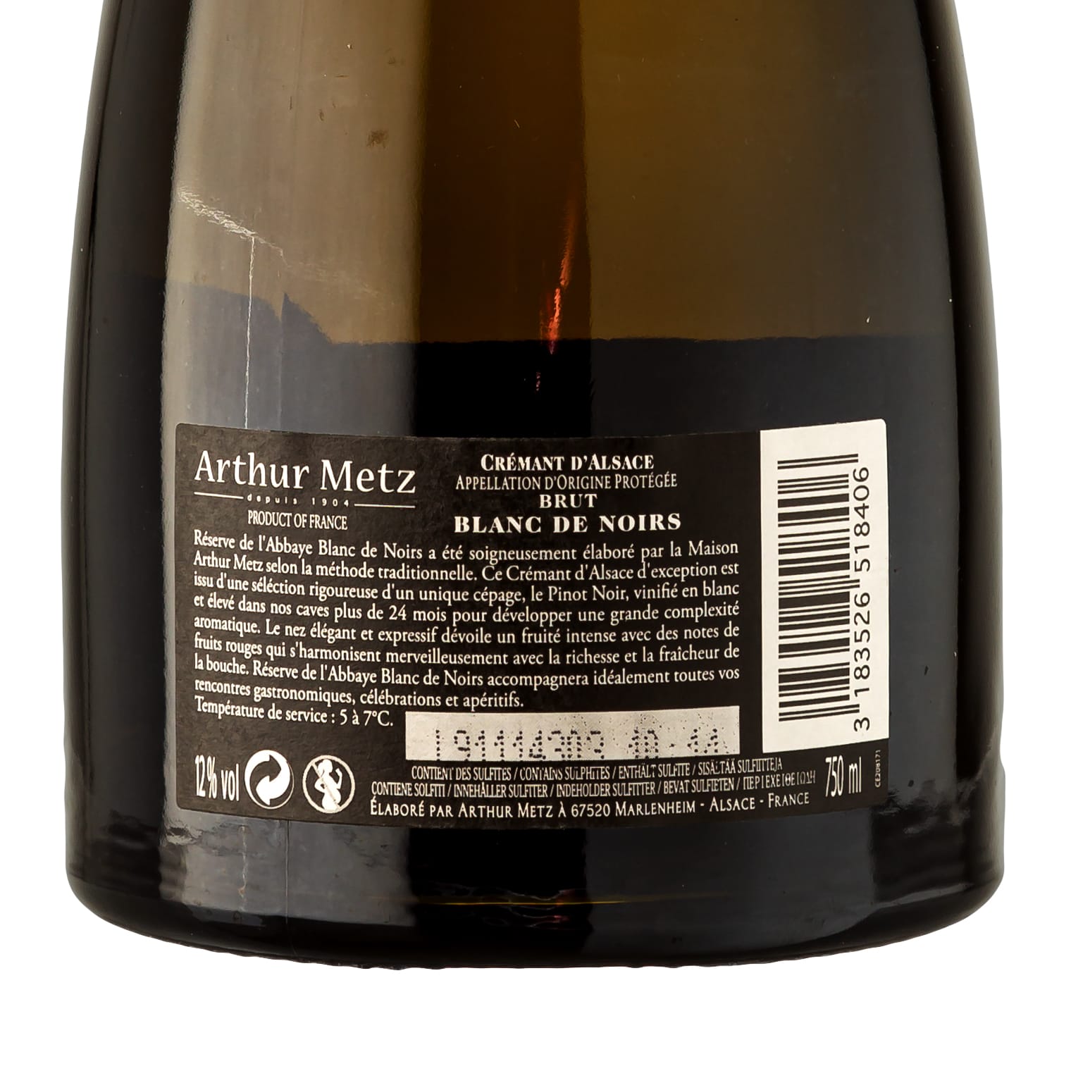 Crémant d'Alsace Réserve de l'Abbaye Blanc de Noirs
