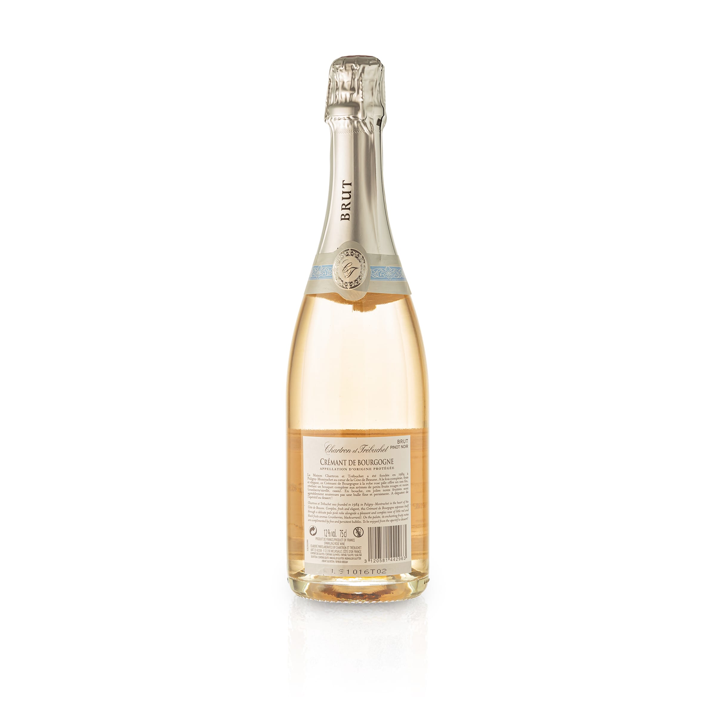 Finest Wines - 2-Pack Sparkling Wine - Domaine Chartron & Trébuchet - Crémant de Bourgogne (2 * 0.75l)