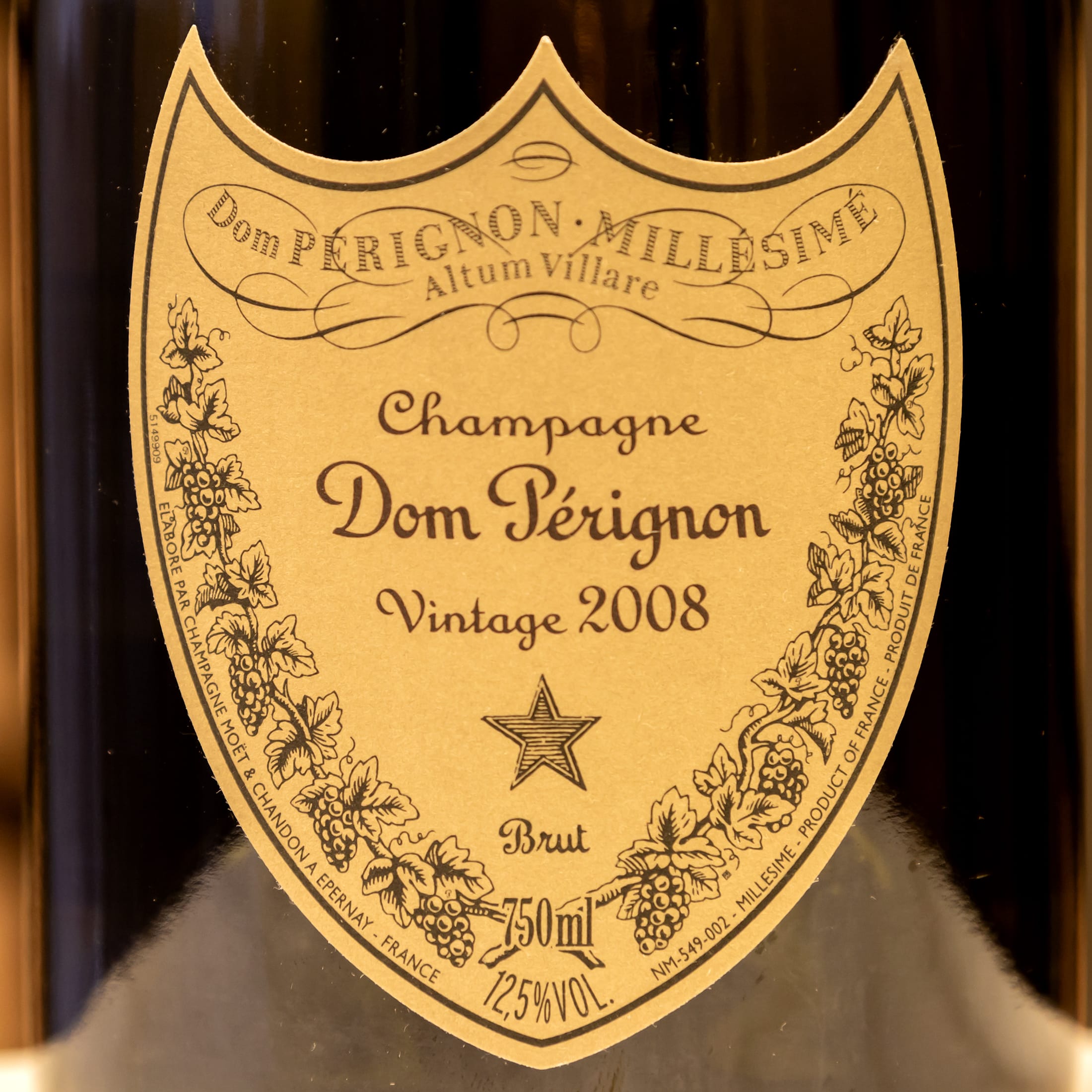 Dom Pérignon Vintage 2008 Brut Champagne (1 x 0.75 l)