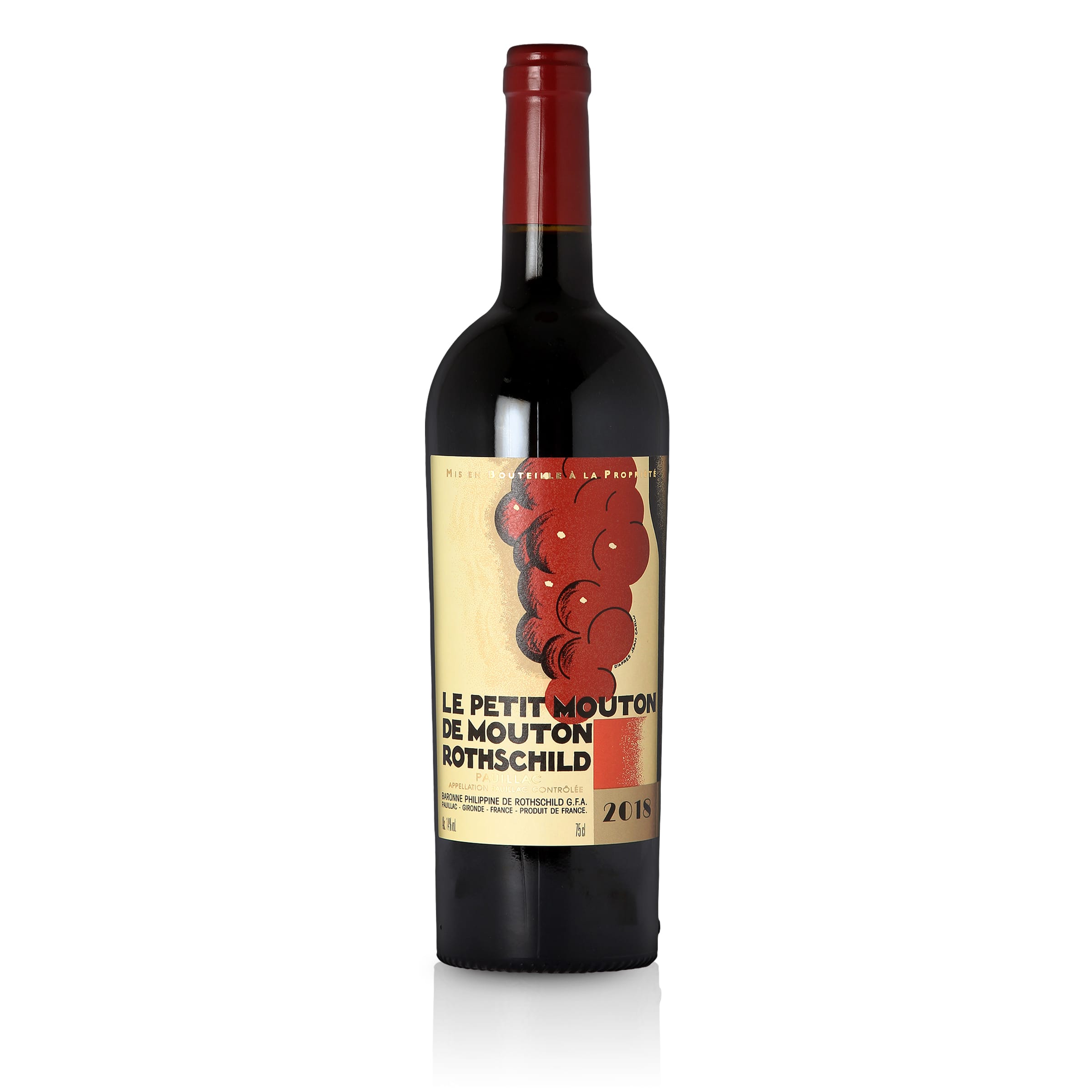 2018 Château Mouton-Rothschild, Le Petit Mouton de Mouton Rothschild, dry red wine