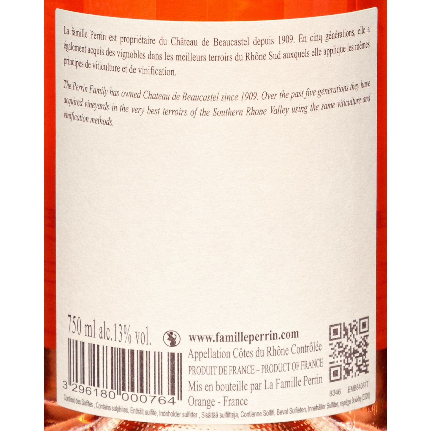 2019 Famille Perrin Cotes du Rhone Reserve Rose - Frankreich