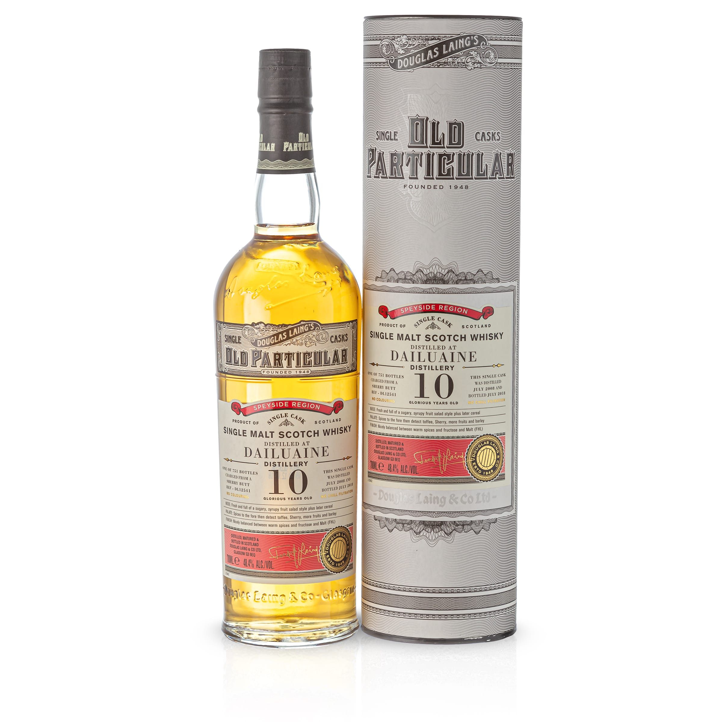 Dailuaine Sherry 10 Year Old Particular Cask DL 12541