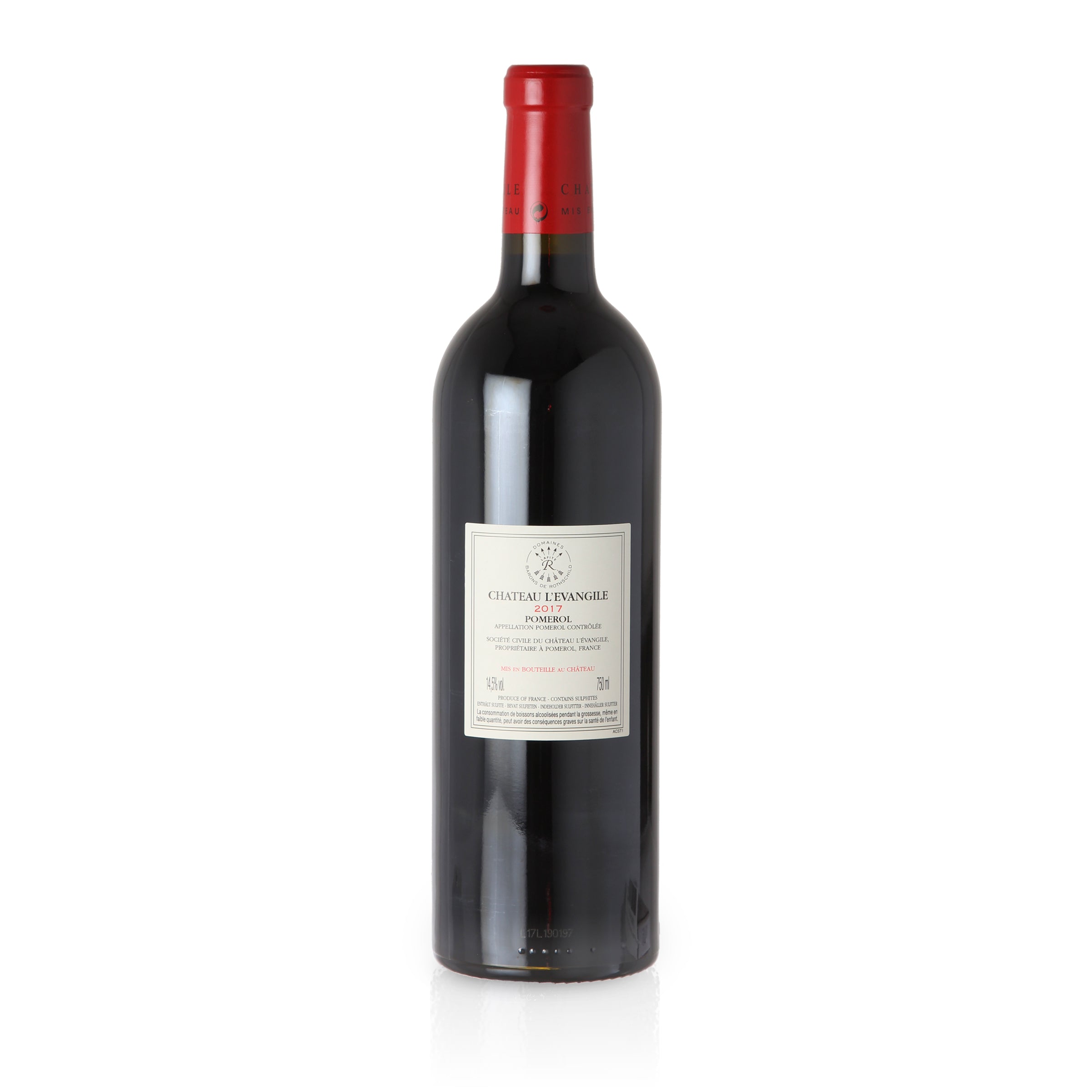 2017 Château L’Evangile, Pomerol Grand Cru Classé, (0,75 l) Rotwein trocken