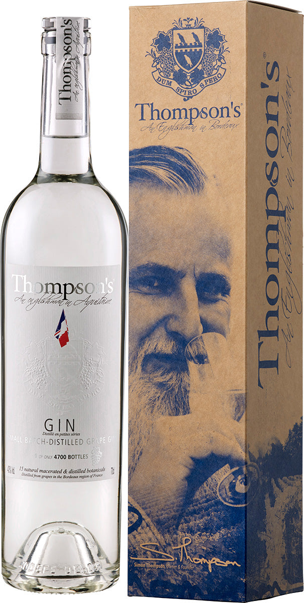 Thompson's bordelais grape Gin Thompson's Finest Eaux de Vie Bordeaux Bordeaux/Frankreich 0,7l