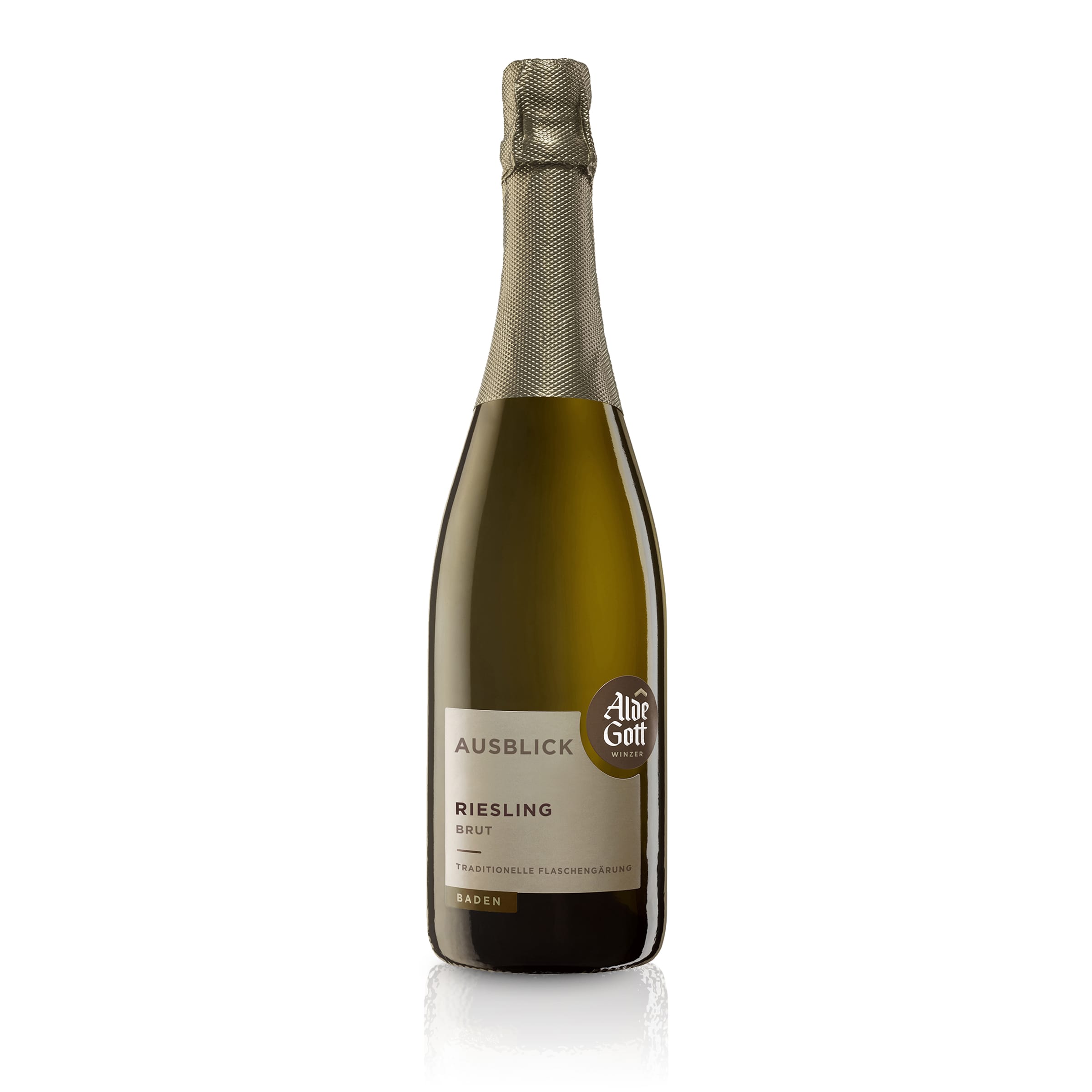 Riesling Sekt Traditionelle Flaschengärung 2022 brut - Alde Gott | Sekt 0,75L 12.5 %vol.