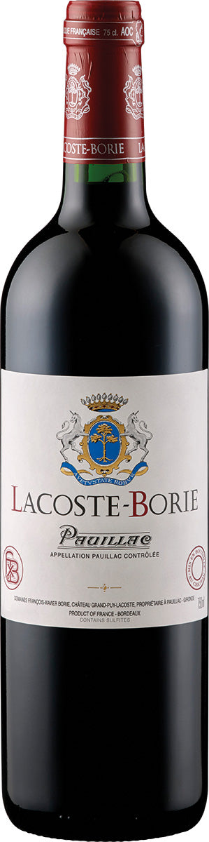 2016 Château Lacoste Borie AOC Pauillac (second wine of Château Grand-Puy-Lacoste) Château Lacoste Borie Bordeaux/France 0.75 l