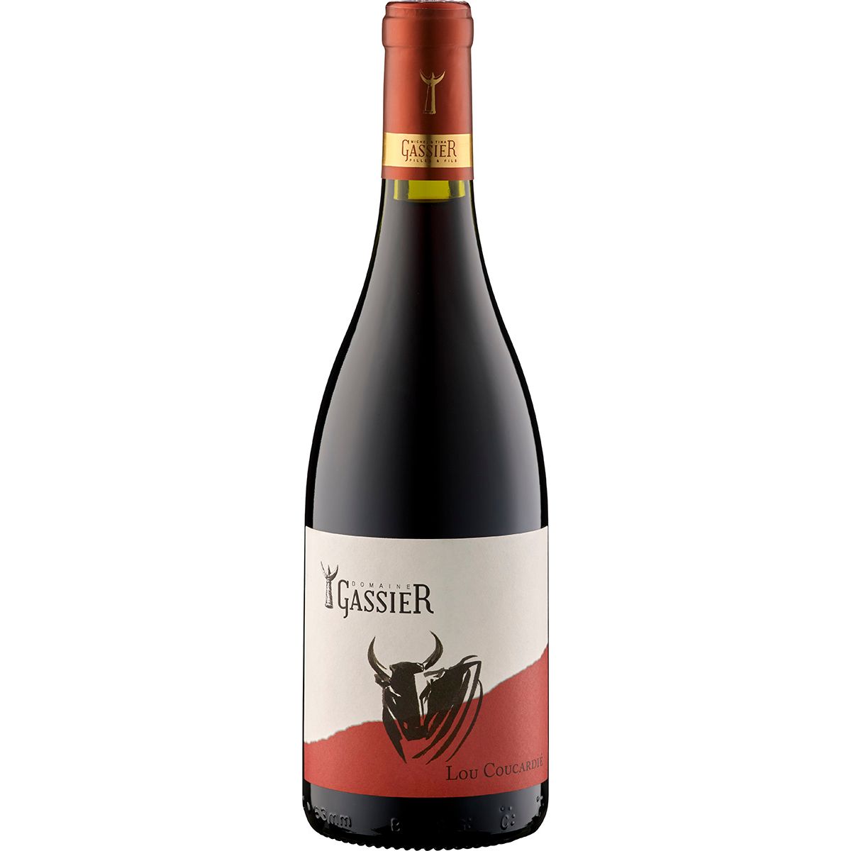 2017 Lou Coucardié Rouge AOP Costières de Nîmes - BIO - Vignobles Michel Gassier Rhône/Frankreich 0,75 l