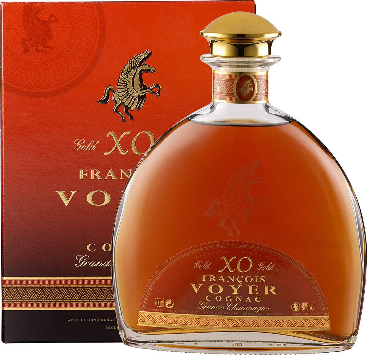 XO Gold François Voyer Cognac Grande Champagne François Voyer Charente/France 0.7 l
