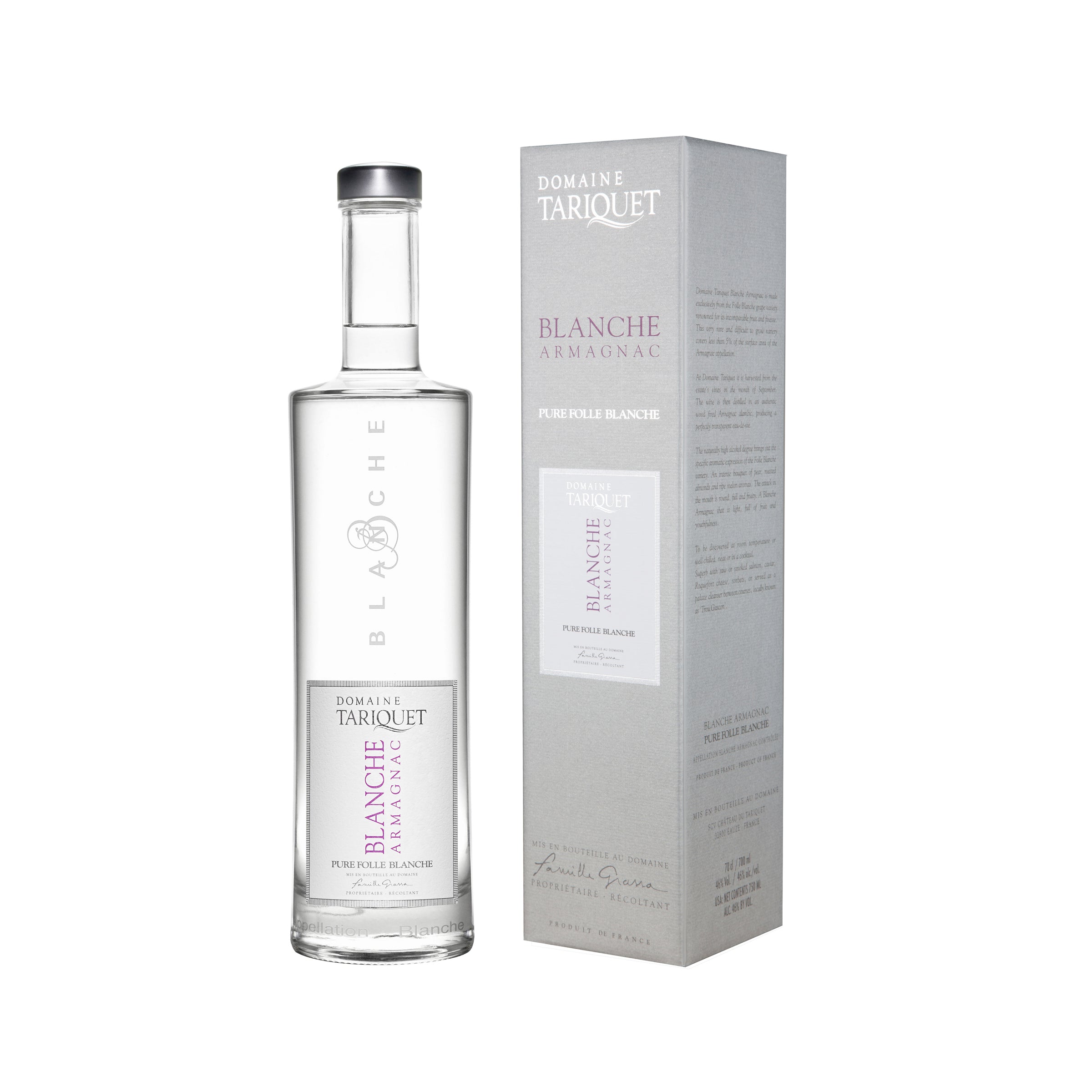Blanche Armagnac 46.0% Châtau du Tariquet Bas-Armagnac AOC - Domaine Tariquet