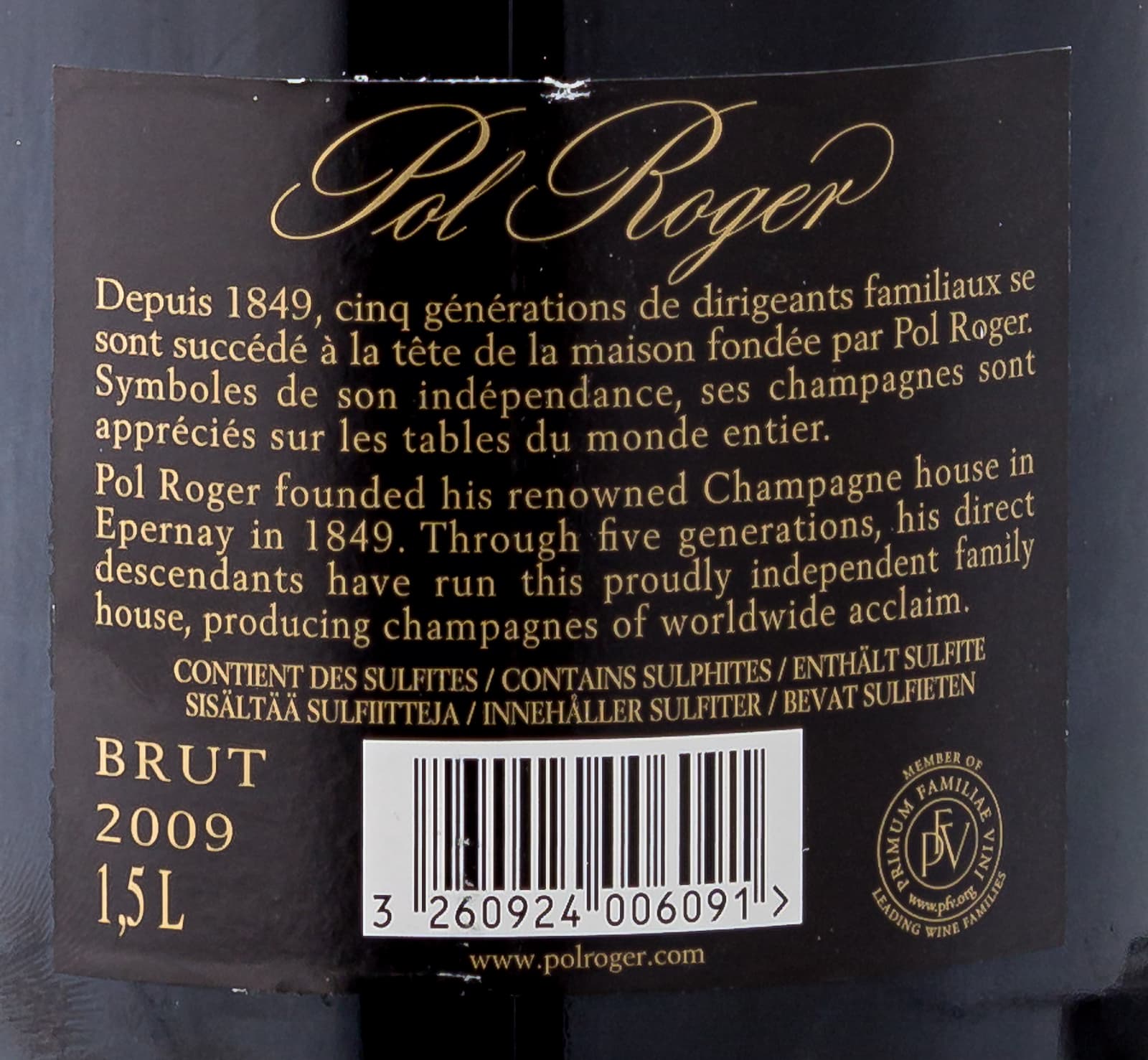 Champagne Pol Roger Brut Vintage 2009 Magnum inkl. Etui (1x 1,5 l)