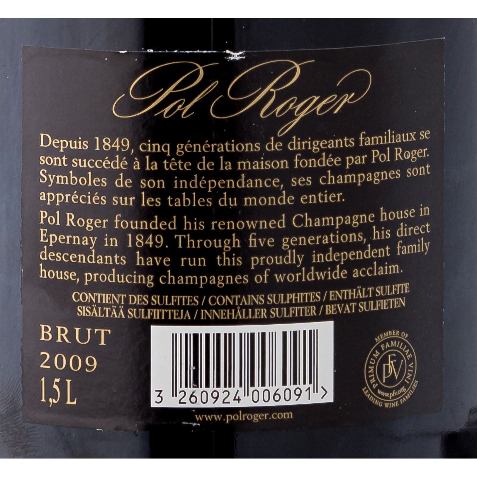 Champagne Pol Roger Brut Vintage 2009 Magnum inkl. Etui (1x 1,5 l)