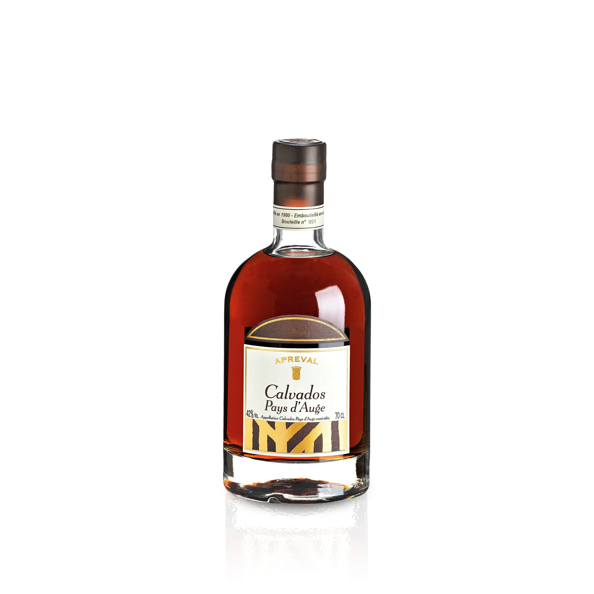 1980 Calvados "Millesime 1980" 0.7l - AOC Pays d'Auge - Manoir d'Apreval