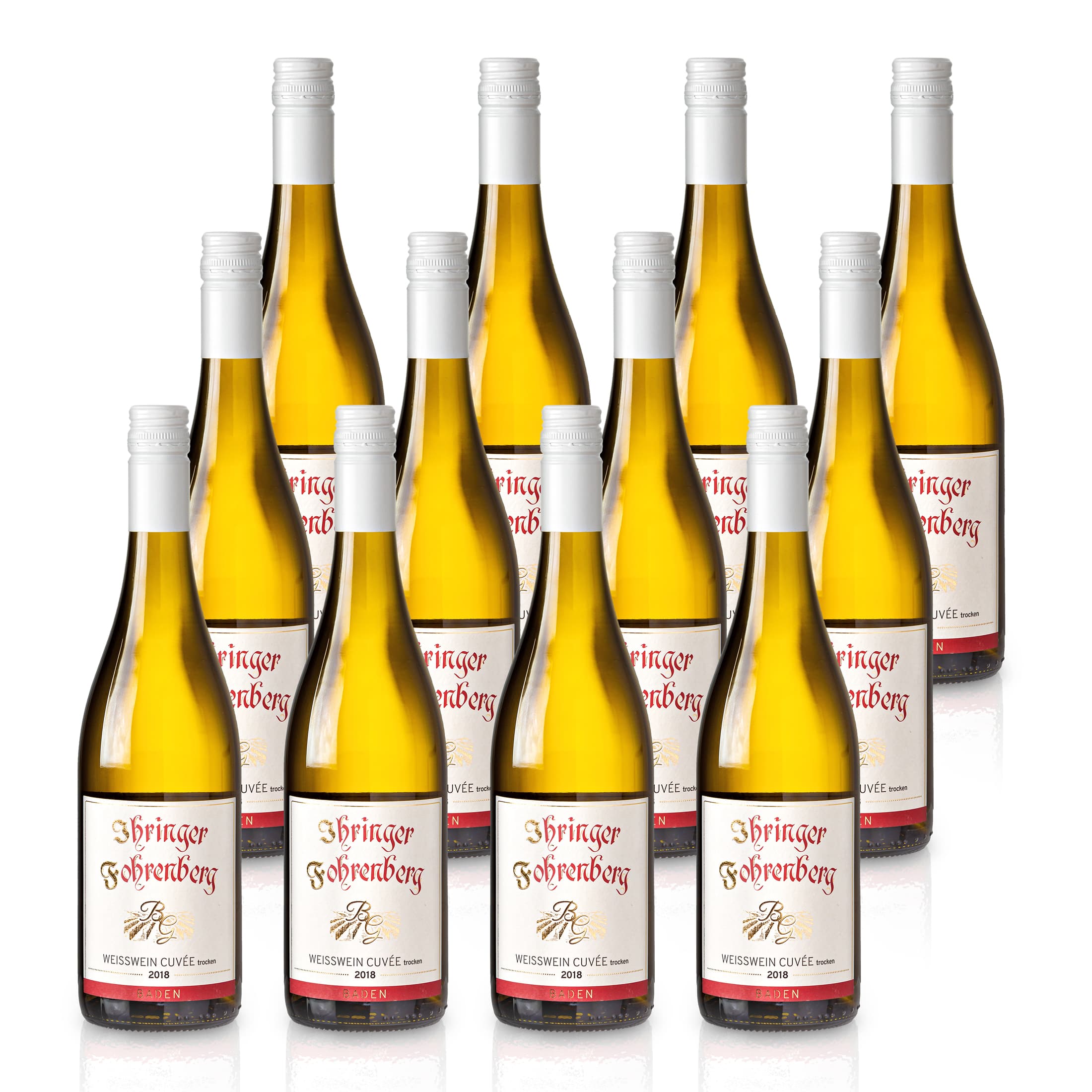 Dry white wine 2018 | Fruity-fresh blend of Pinot Gris, Pinot Blanc, Chardonnay | WBK Glatt - Ihringen am Kaiserstuhl/Baden, Germany