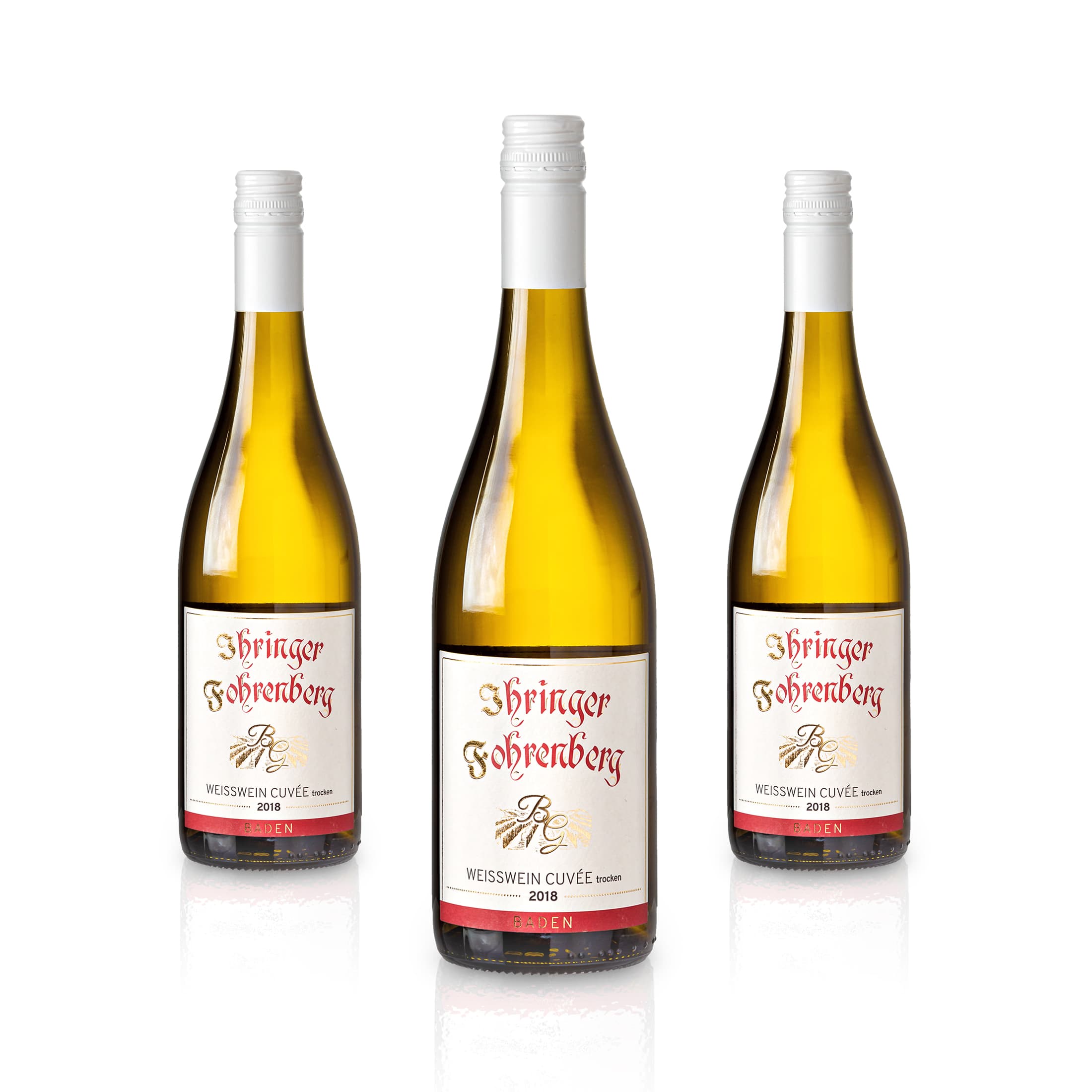 Dry white wine 2018 | Fruity-fresh blend of Pinot Gris, Pinot Blanc, Chardonnay | WBK Glatt - Ihringen am Kaiserstuhl/Baden, Germany