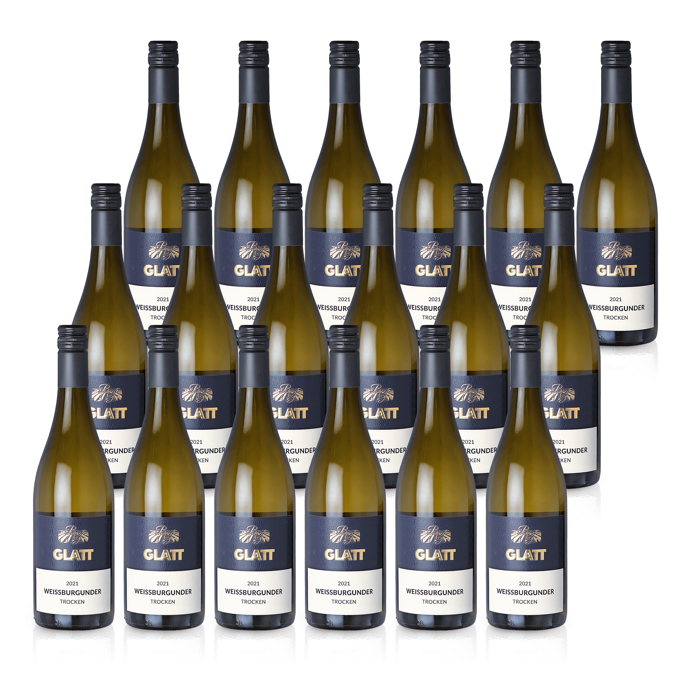 2021 Pinot Blanc Dry White Wine • GLATT • Quality Wine from Kaiserstuhl/Baden, Germany