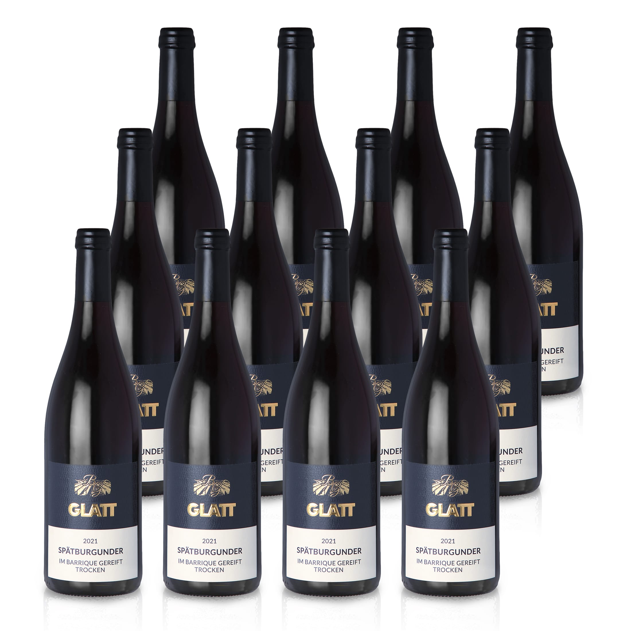 2021 Pinot Noir Barrique Dry Red Wine • GLATT • Quality Wine from Kaiserstuhl/Baden, Germany