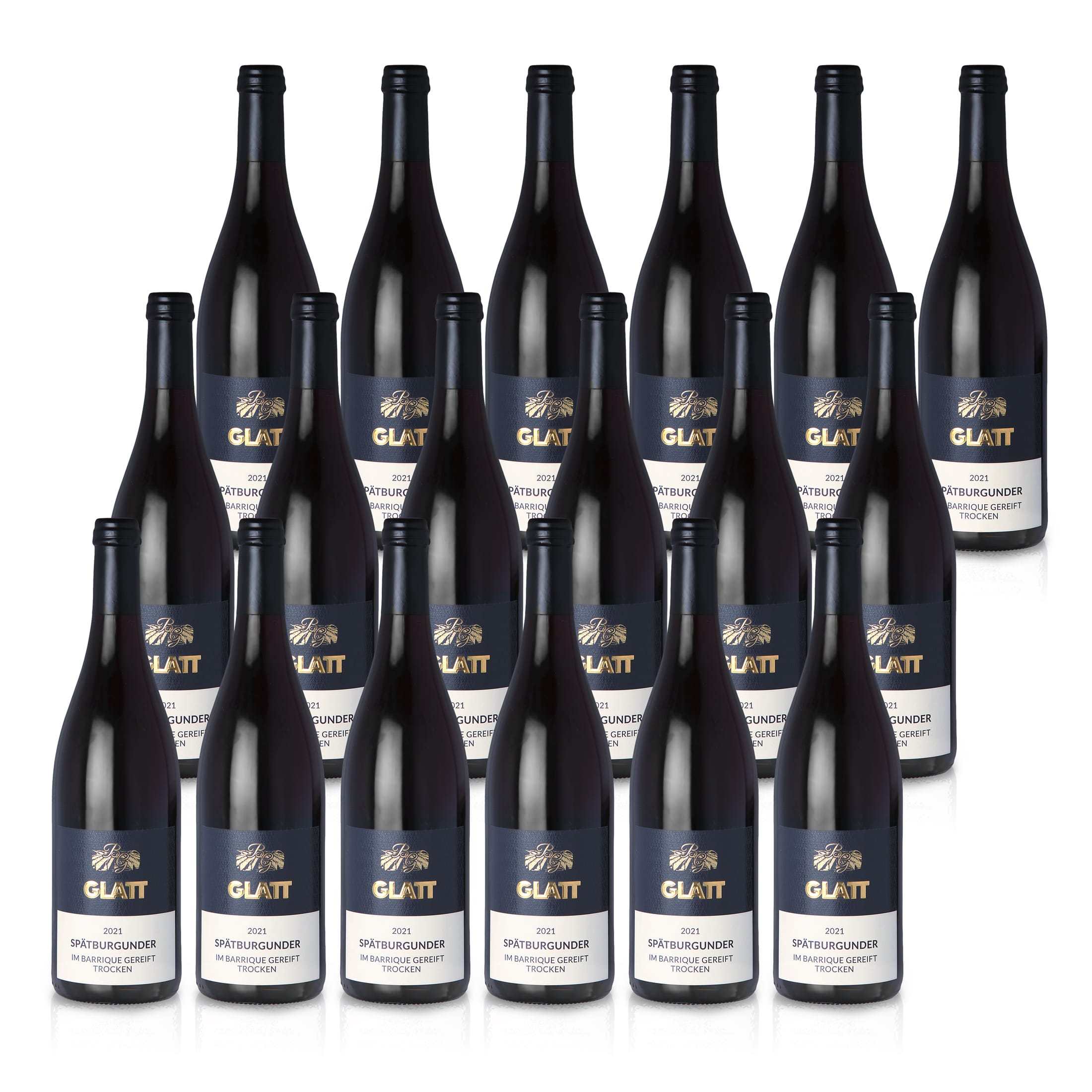 2021 Pinot Noir Barrique Dry Red Wine • GLATT • Quality Wine from Kaiserstuhl/Baden, Germany