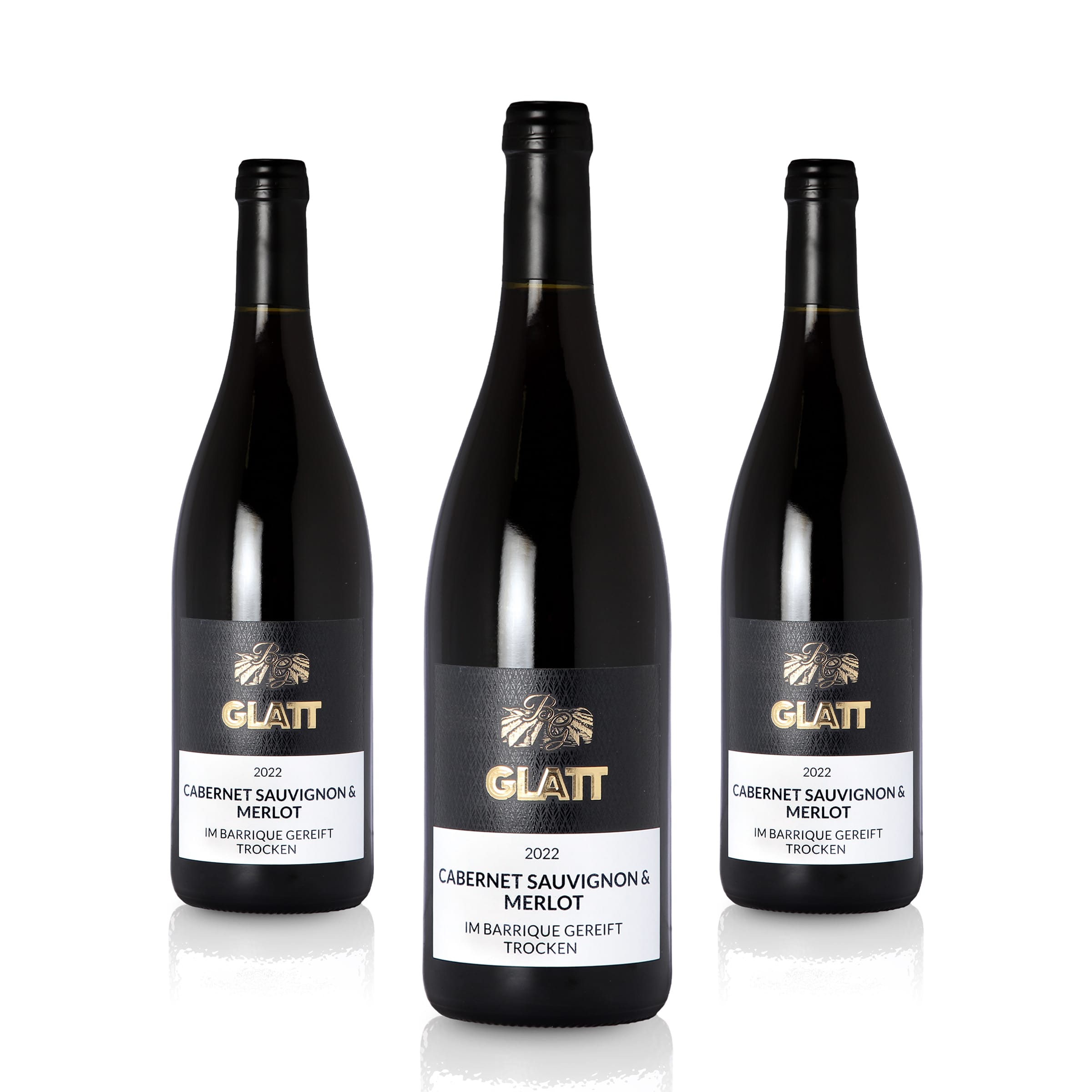 2022 Cabernet Sauvignon & Merlot Barrique Dry Red Wine • GLATT • Quality Wine from Kaiserstuhl/Baden, Germany